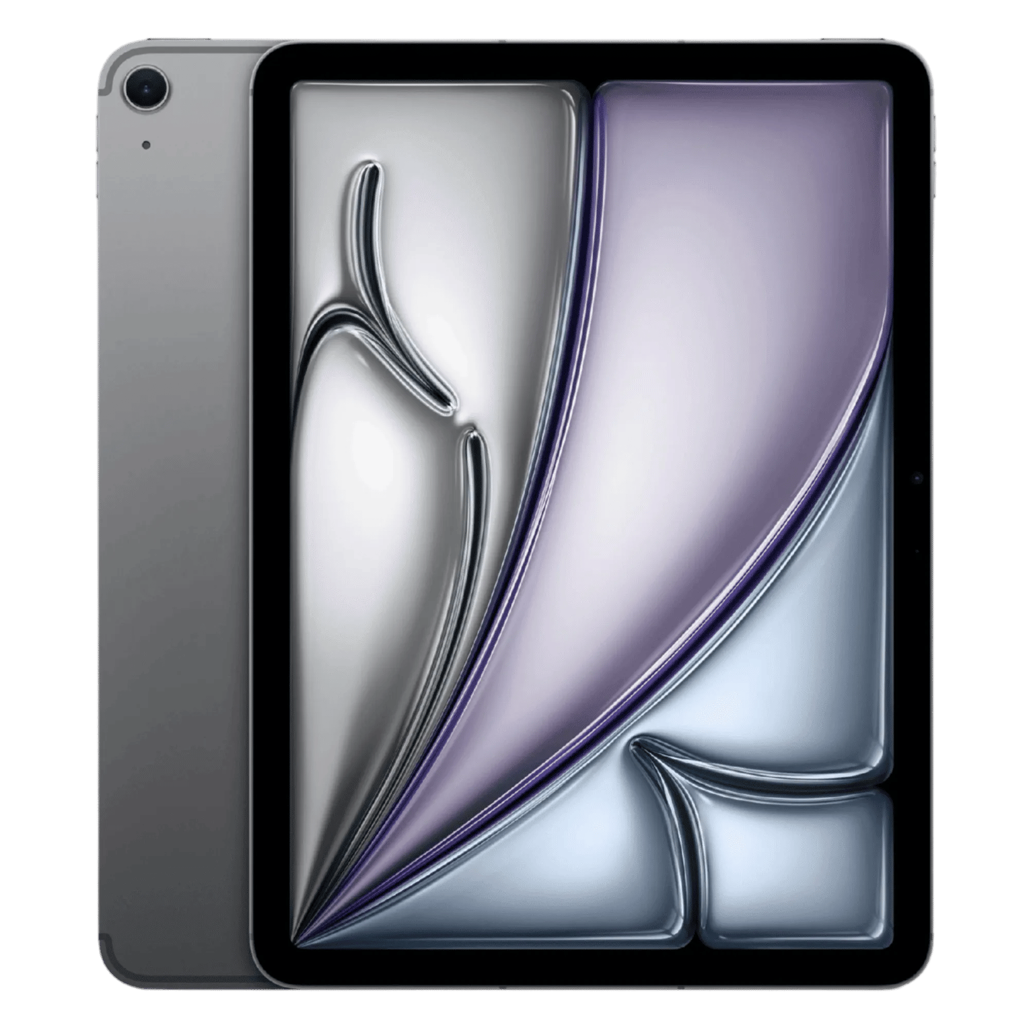 Apple ipad air with apple m4 chip 11 inch wifi cellular space grey 128gb Front Back View