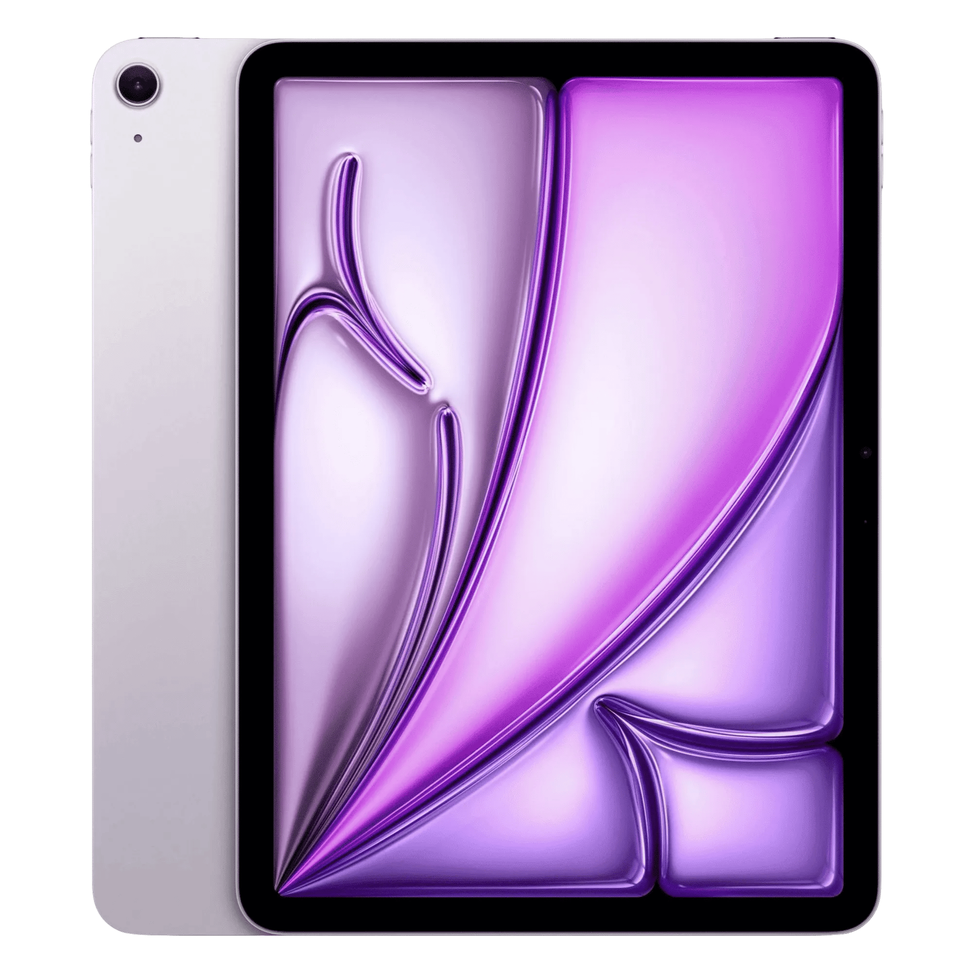 Apple ipad air with apple m4 chip 11 inch wifi purple 256gb Front Back View