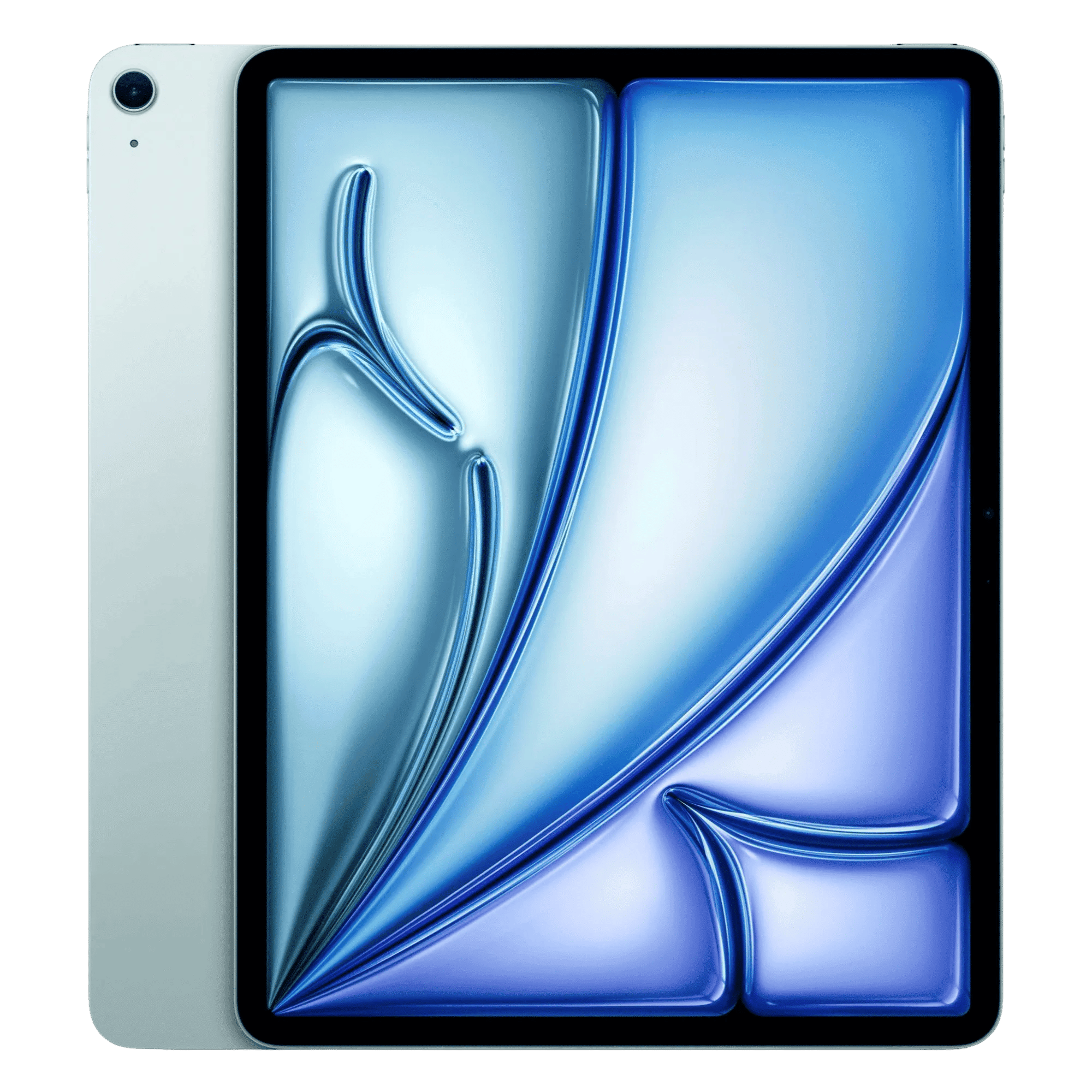 Apple ipad air with apple m4 chip 13 inch wifi blue 256gb Front Back View