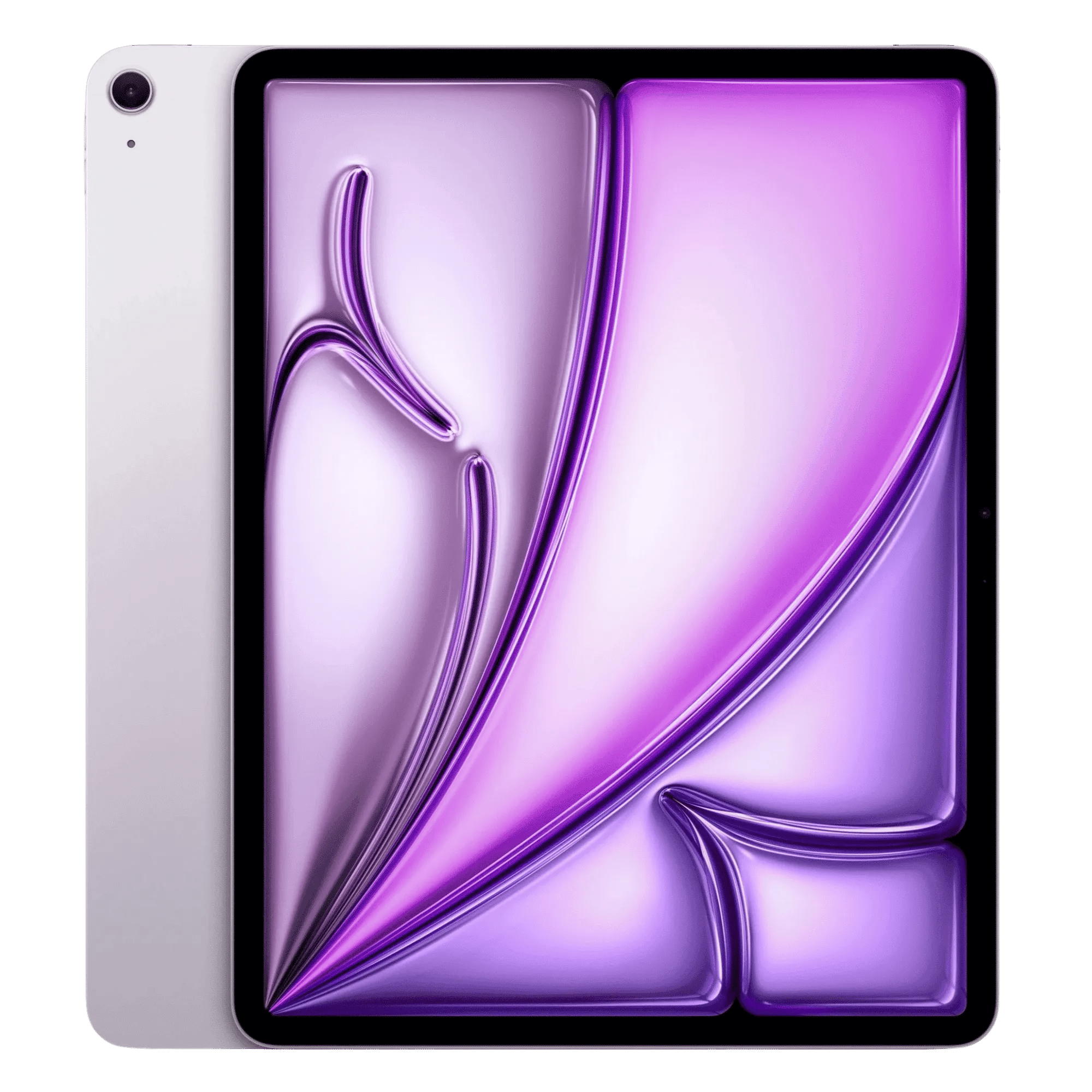 Apple ipad air with apple m4 chip 13 inch wifi purple 128gb Front Back View