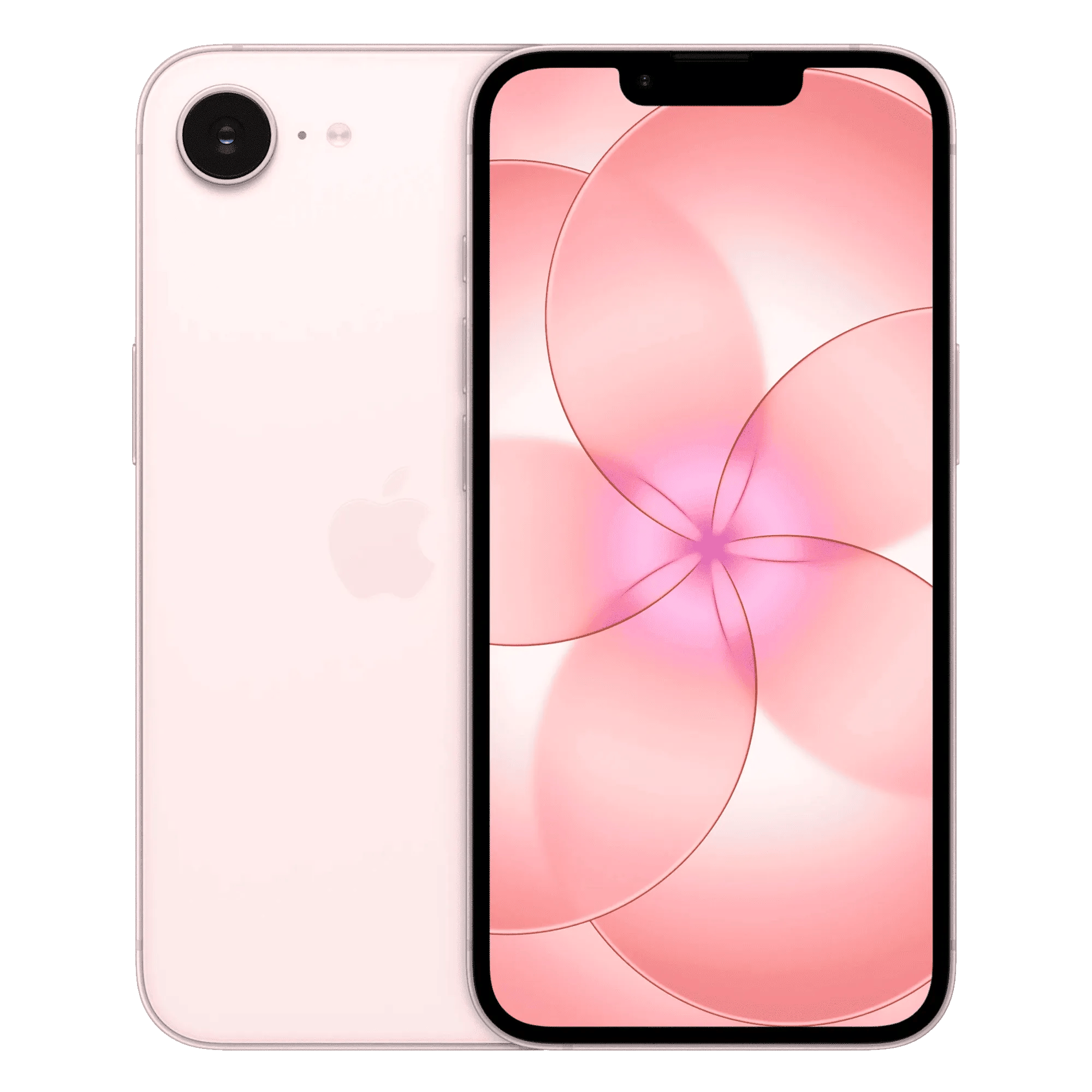 Apple iphone 17e soft pink 256gb Front Back View