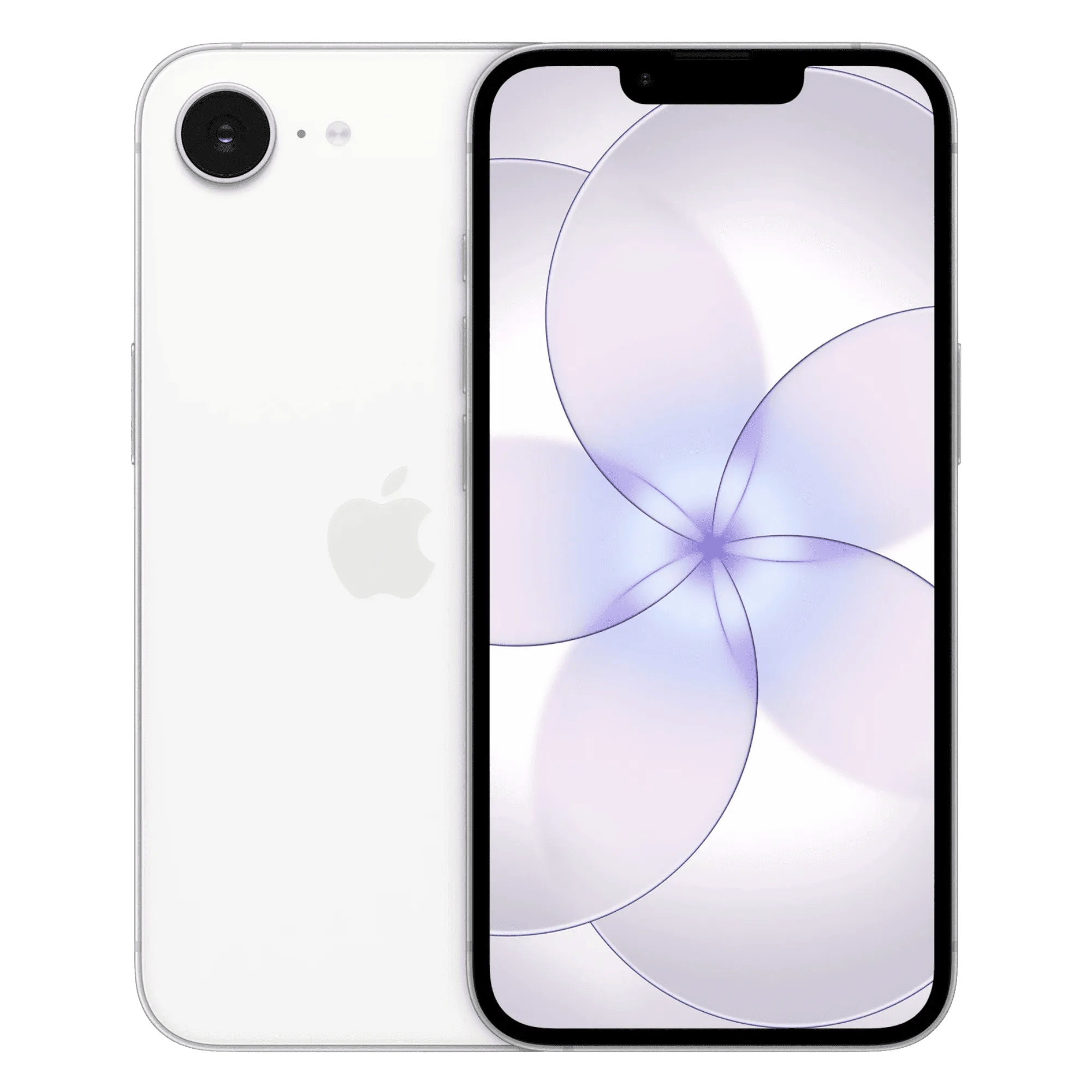 Apple iphone 17e white 512gb Front Back View
