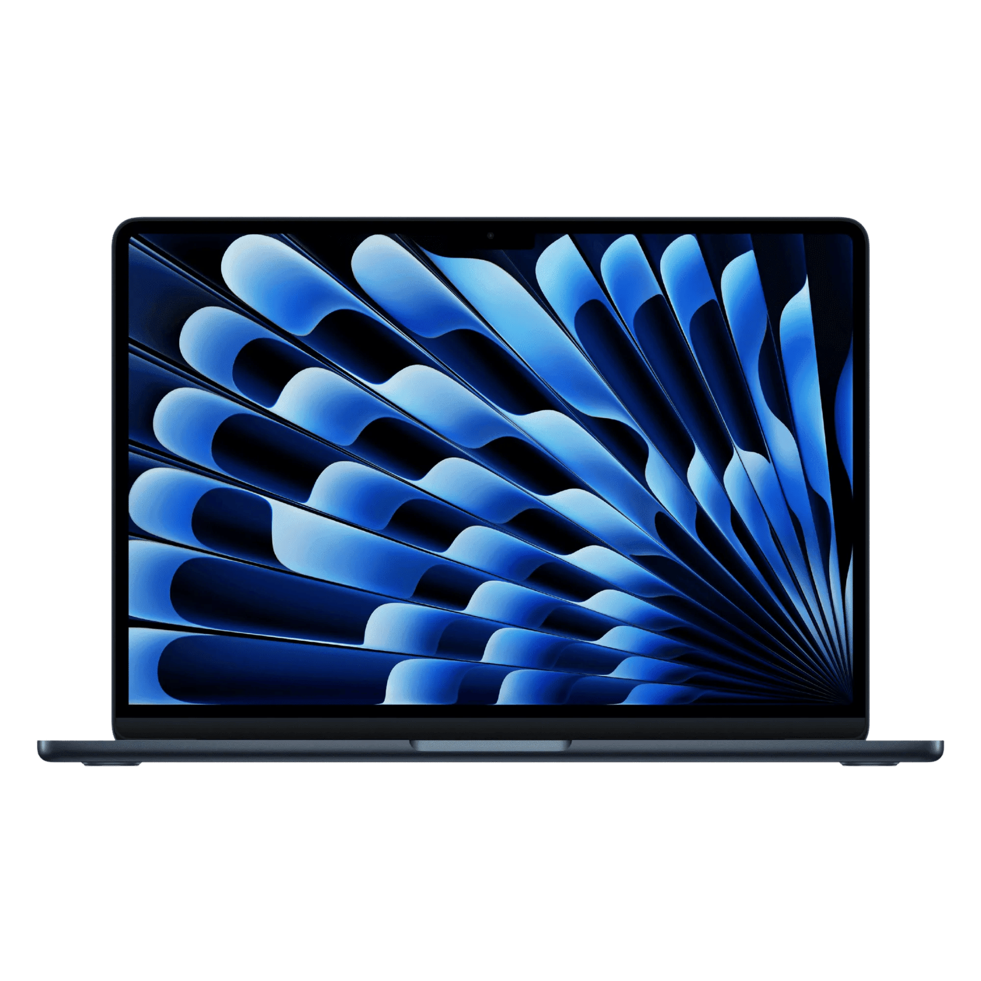 Apple macbook air m5 chip with 10 core cpu and 10 core gpu mac os laptop 13 6 inch mdhf4hn a midnight 512gb Front View