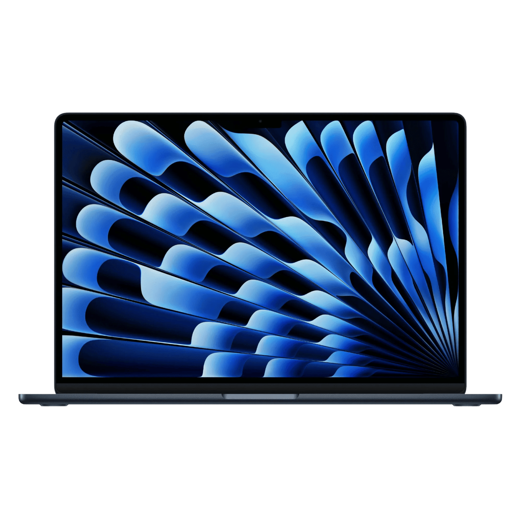 Apple macbook air m5 chip with 10 core cpu and 10 core gpu mac os laptop 15 3 inch mdvh4hn a midnight 512gb Front View