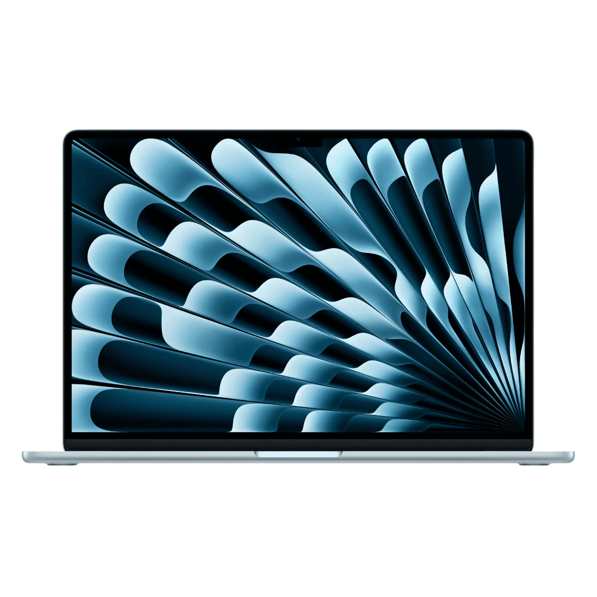 Apple macbook air m5 chip with 10 core cpu and 10 core gpu mac os laptop 15 3 inch mdvq4hn a sky blue 1tb Front View