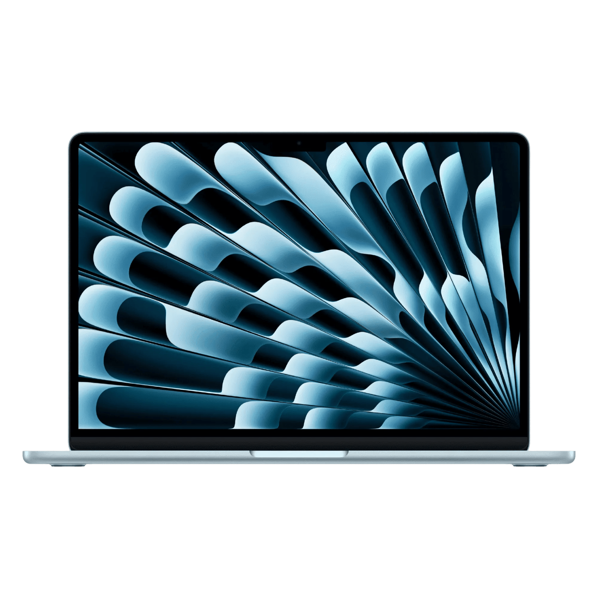 Apple macbook air m5 chip with 10 core cpu and 8 core gpu mac os laptop 13 6 inch mdhh4hn a sky blue 1Tb Front View