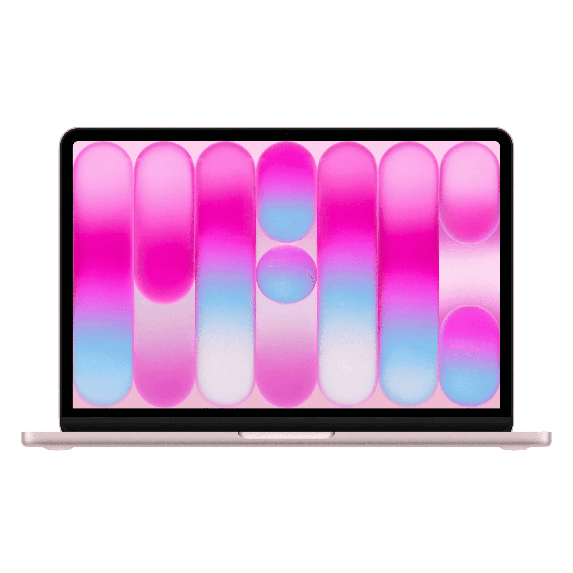 Apple macbook neo a18 pro chip with 6 core cpu and 5 core gpu mac os laptop 13 inch blush 512gb Front View
