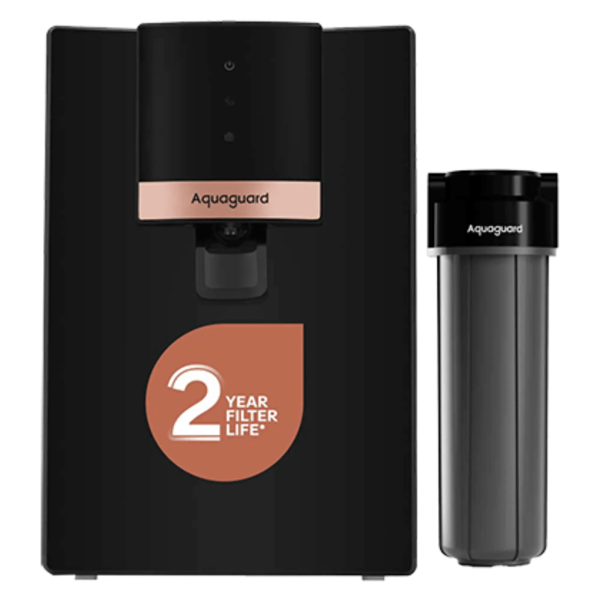 Aquaguard enrich neo 2x uv uf water purifier 6 l black Front View