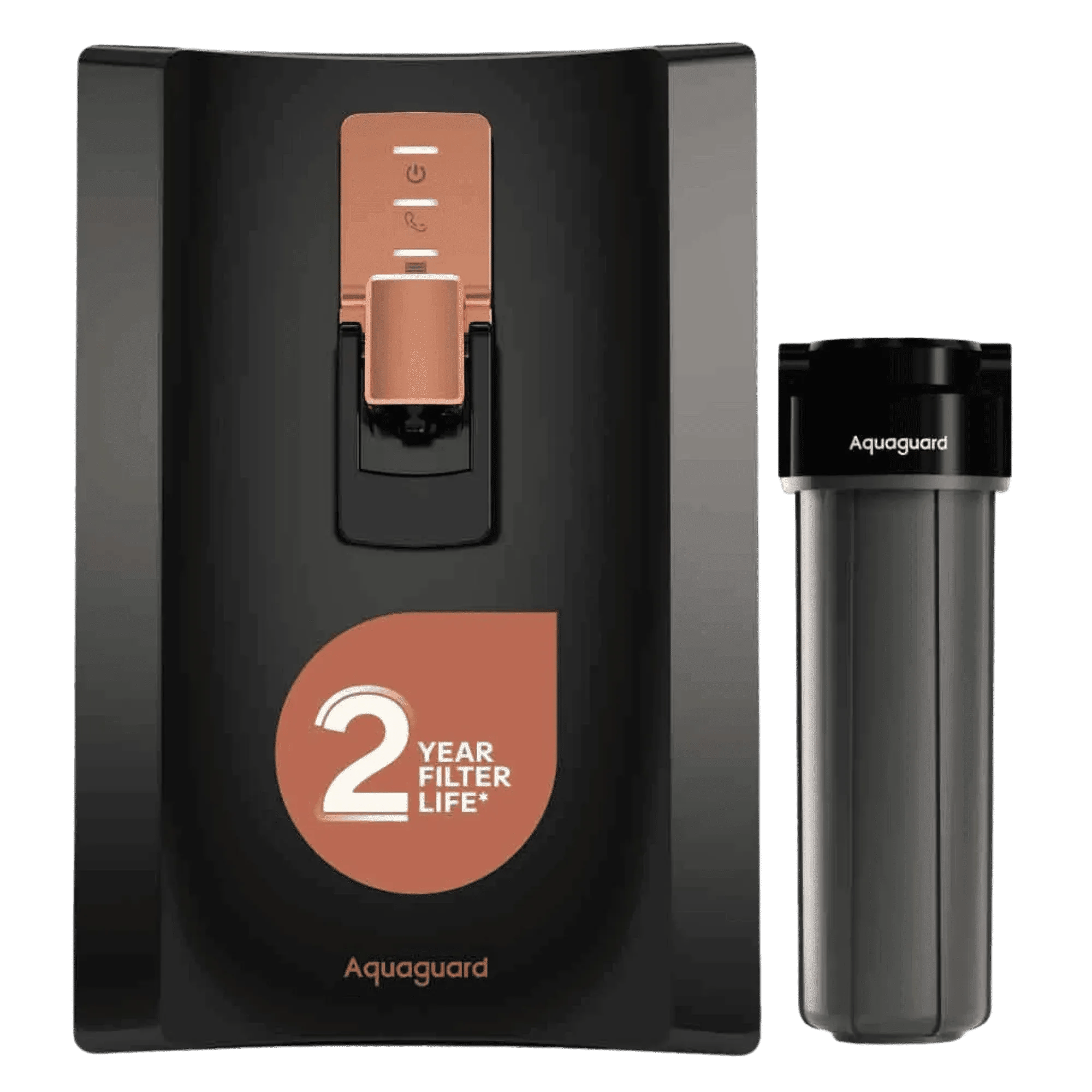Aquaguard enrich superio 2x ro uv stainless steel 2ab water purifier 5 l black Full View