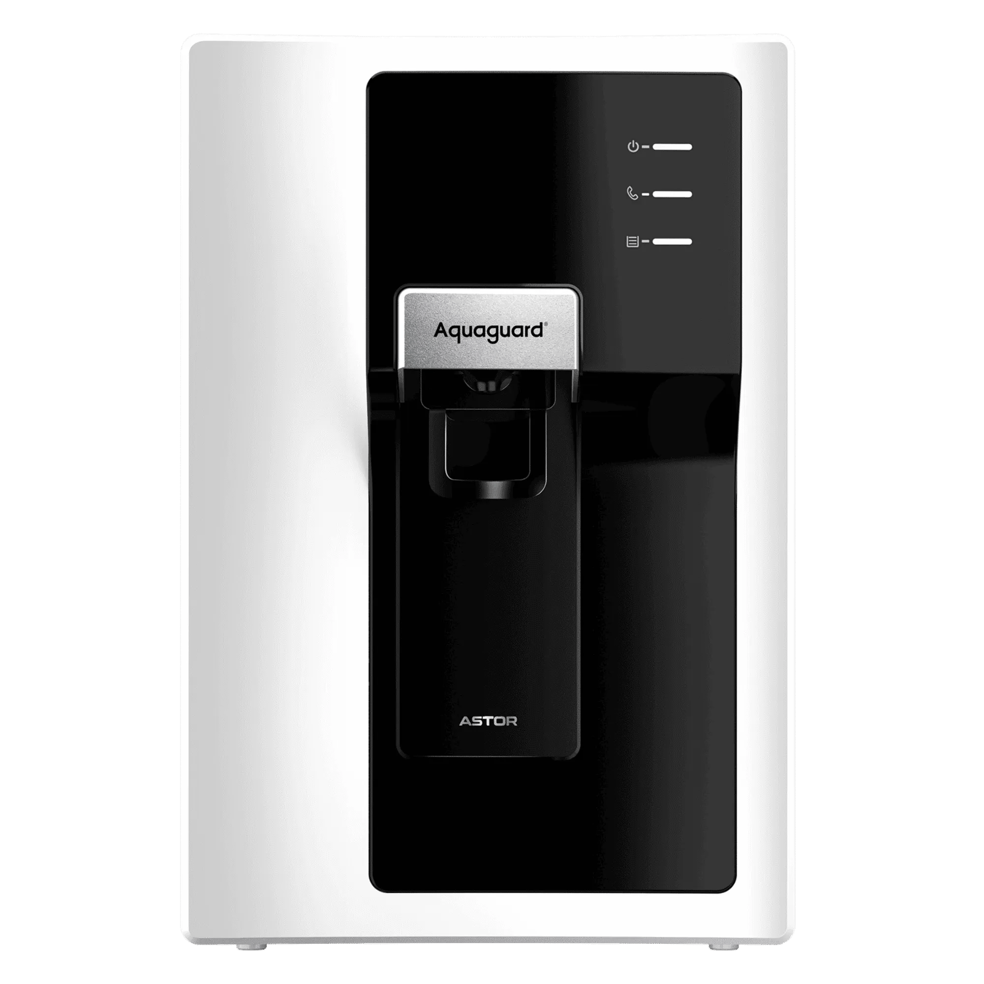 Aquaguard sure astor 1x ro uv stainless steel water purifier 5 l white Front View