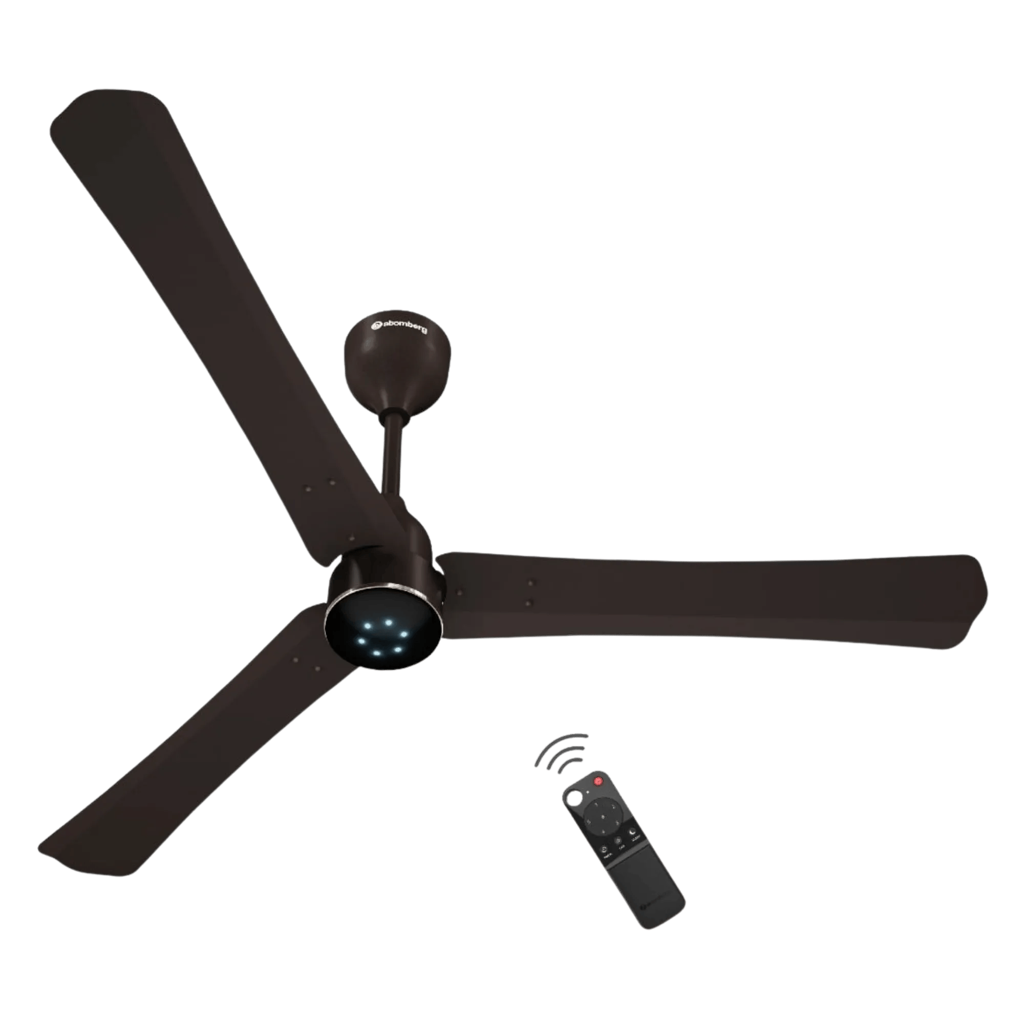 Atomberg renesa halo smart bldc motor with remote 600 mm ceiling fan blaze brown Front View