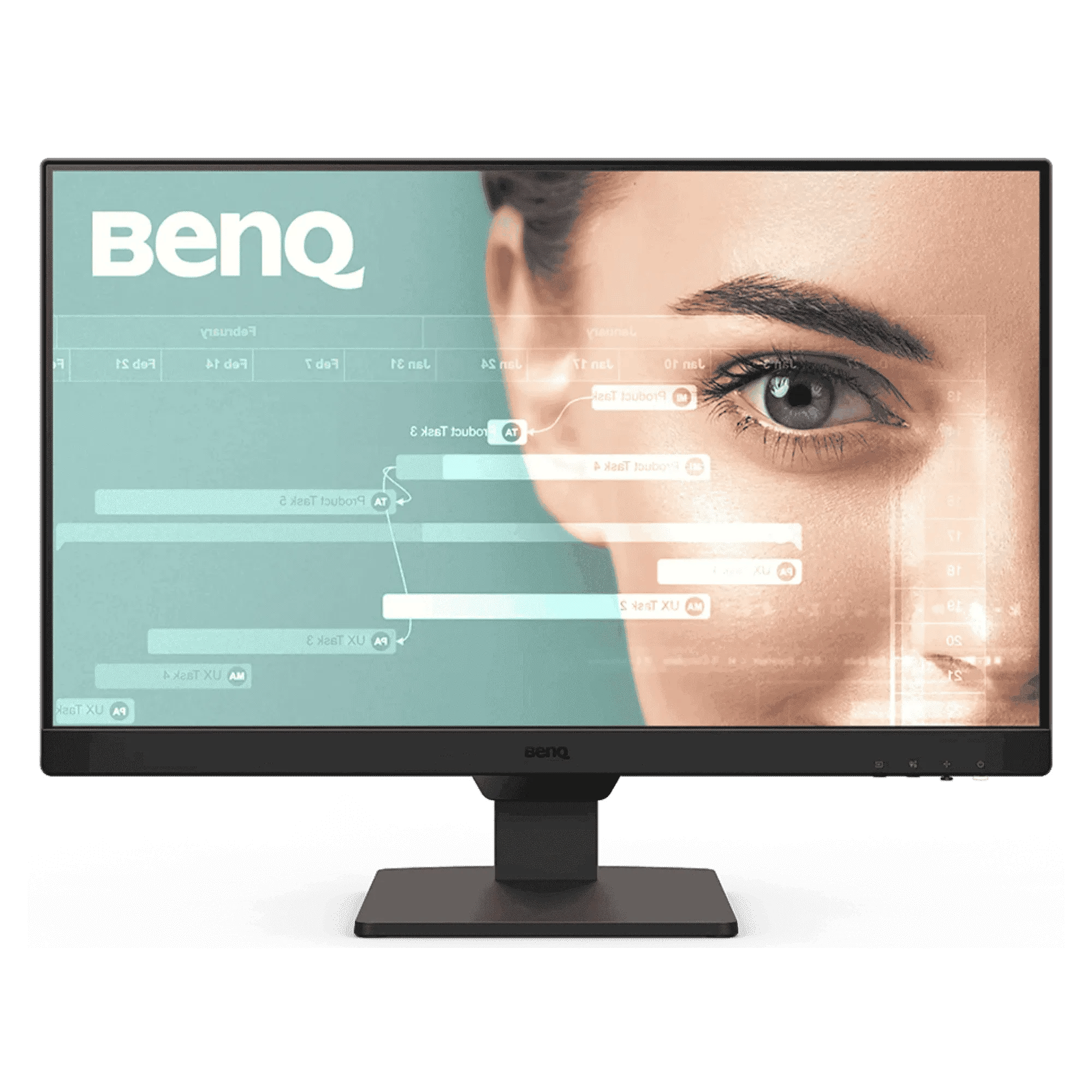 Benq gw2490c fhd ips eye care monitor black 24 inch Front View