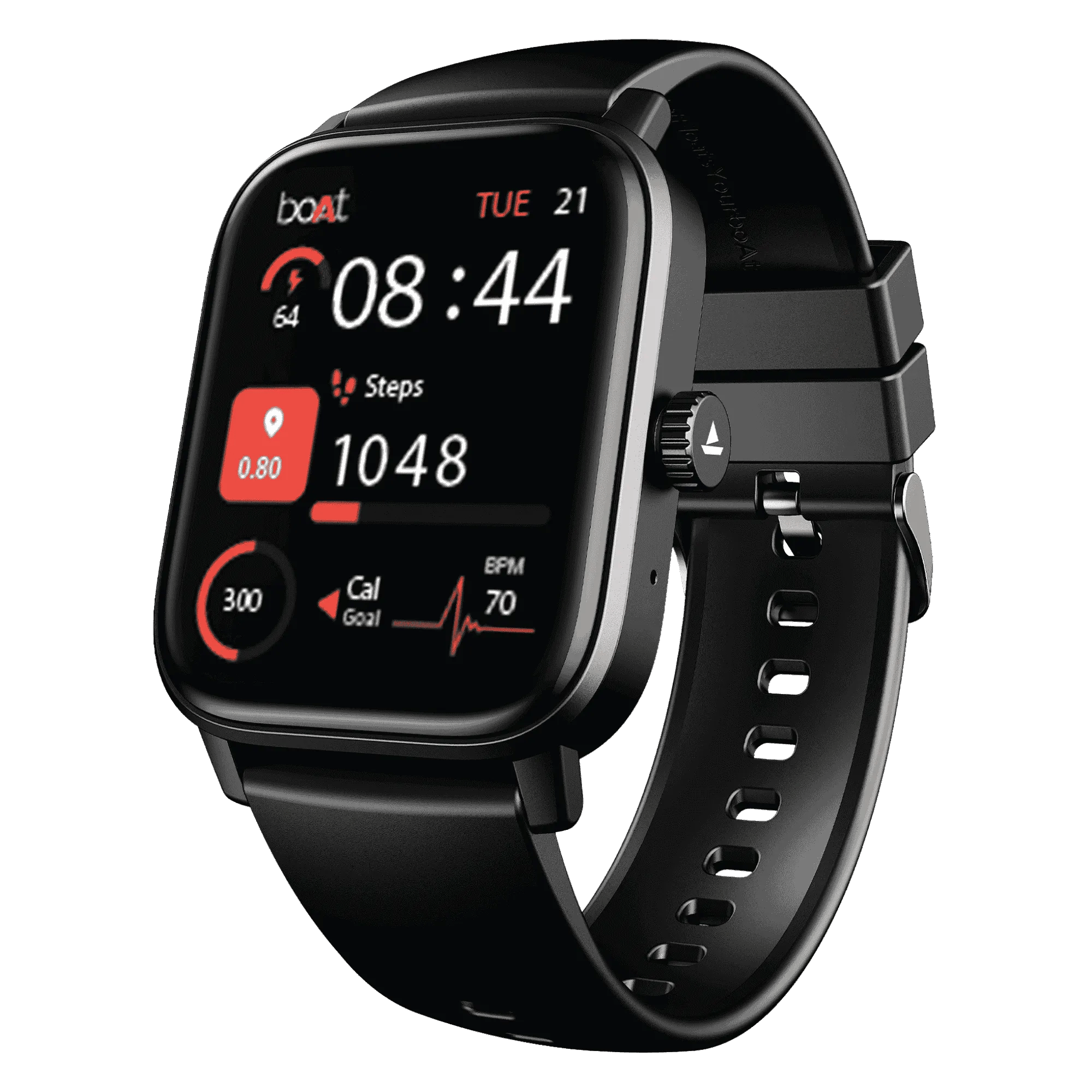 Boat wave astra neo smartwatch active black Front Right View