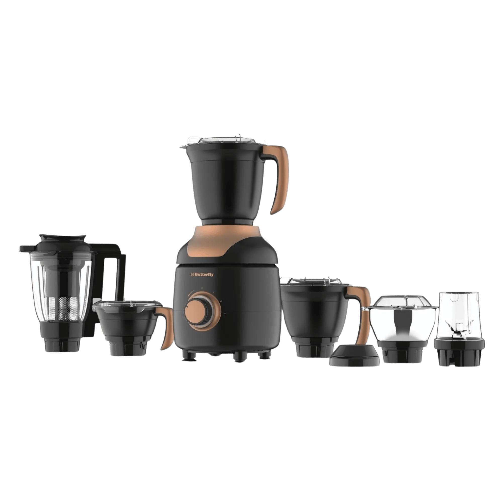 Butterfly ziera black 1000w 6 jars mixer grinder matte black Full View