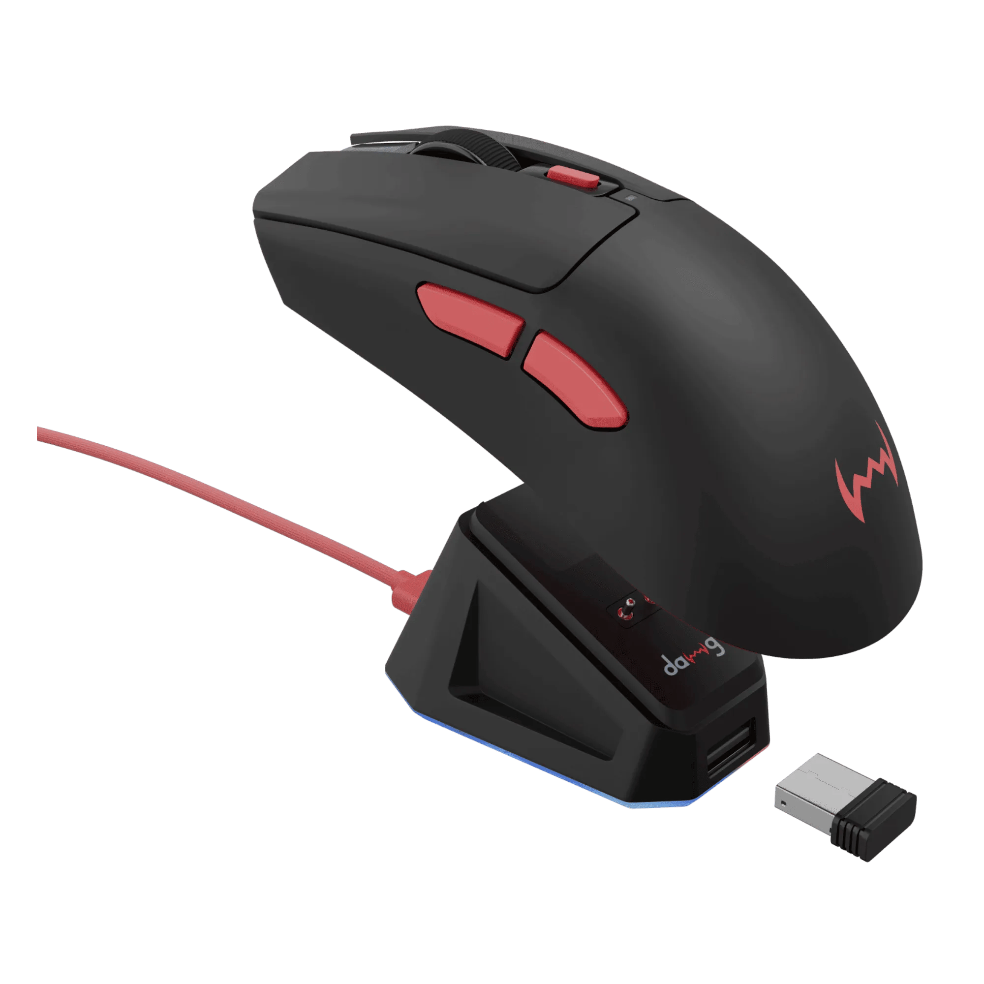 Dawg slay 50 12000 dpi wireless gaming mouse black Full View