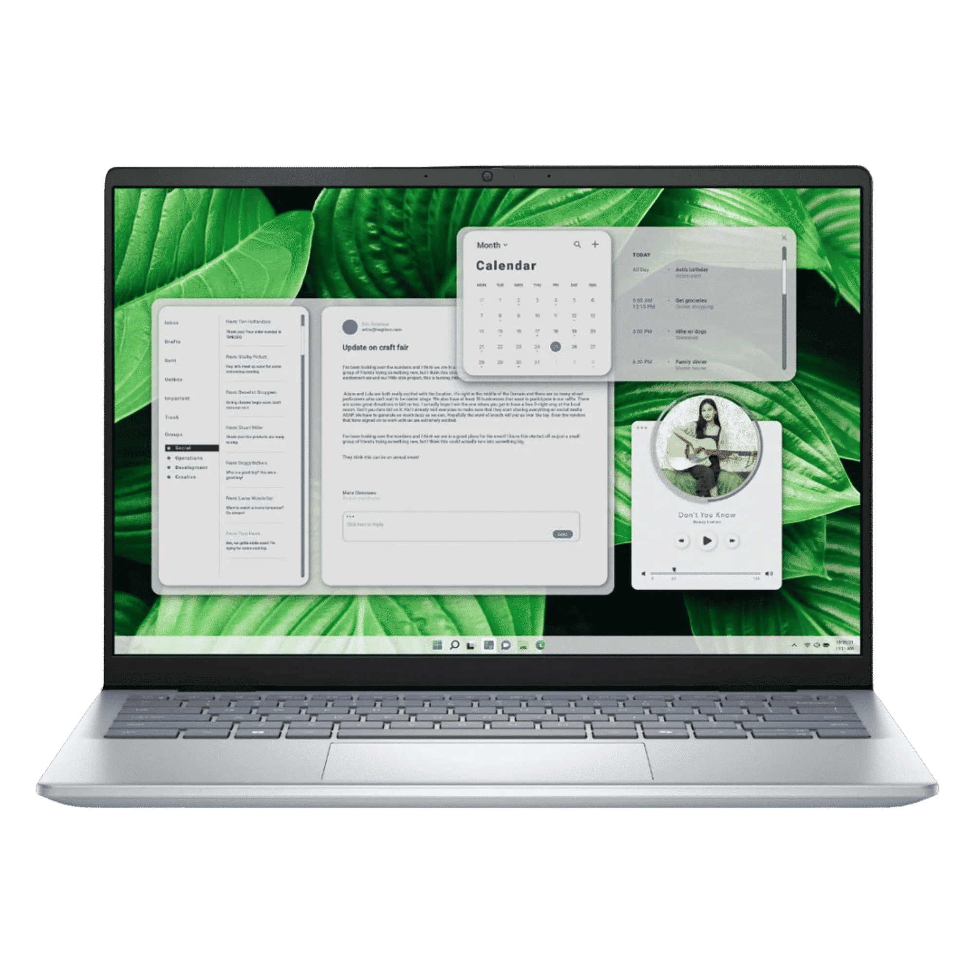 Dell Inspiron 14 5445 Ryzen 5 Laptop ( Ice Blue, 16GB-512GB )