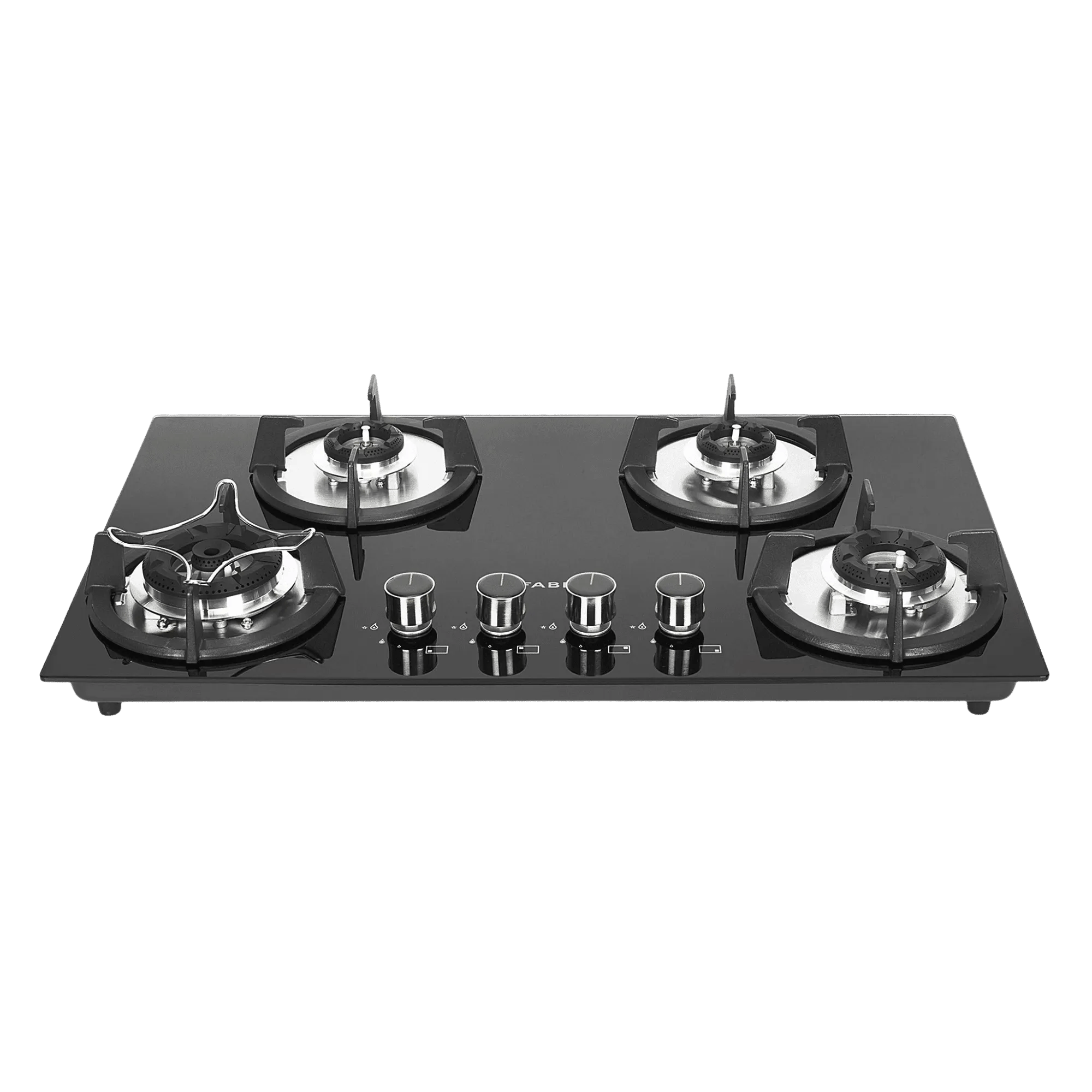 Faber hob superia ht764 br ai n 4 burner hob black Front View
