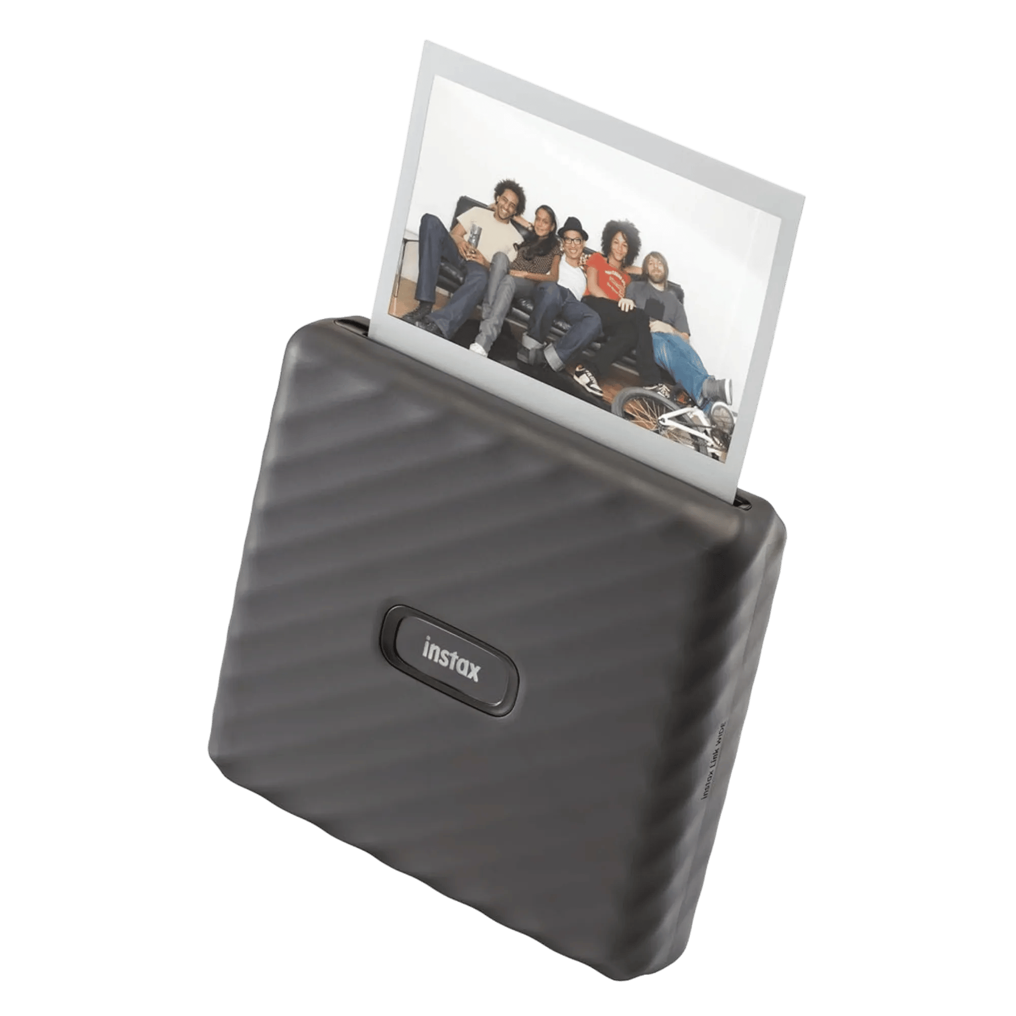 Fujifilm instax link wide smartphone colour printer midnight grey Full View