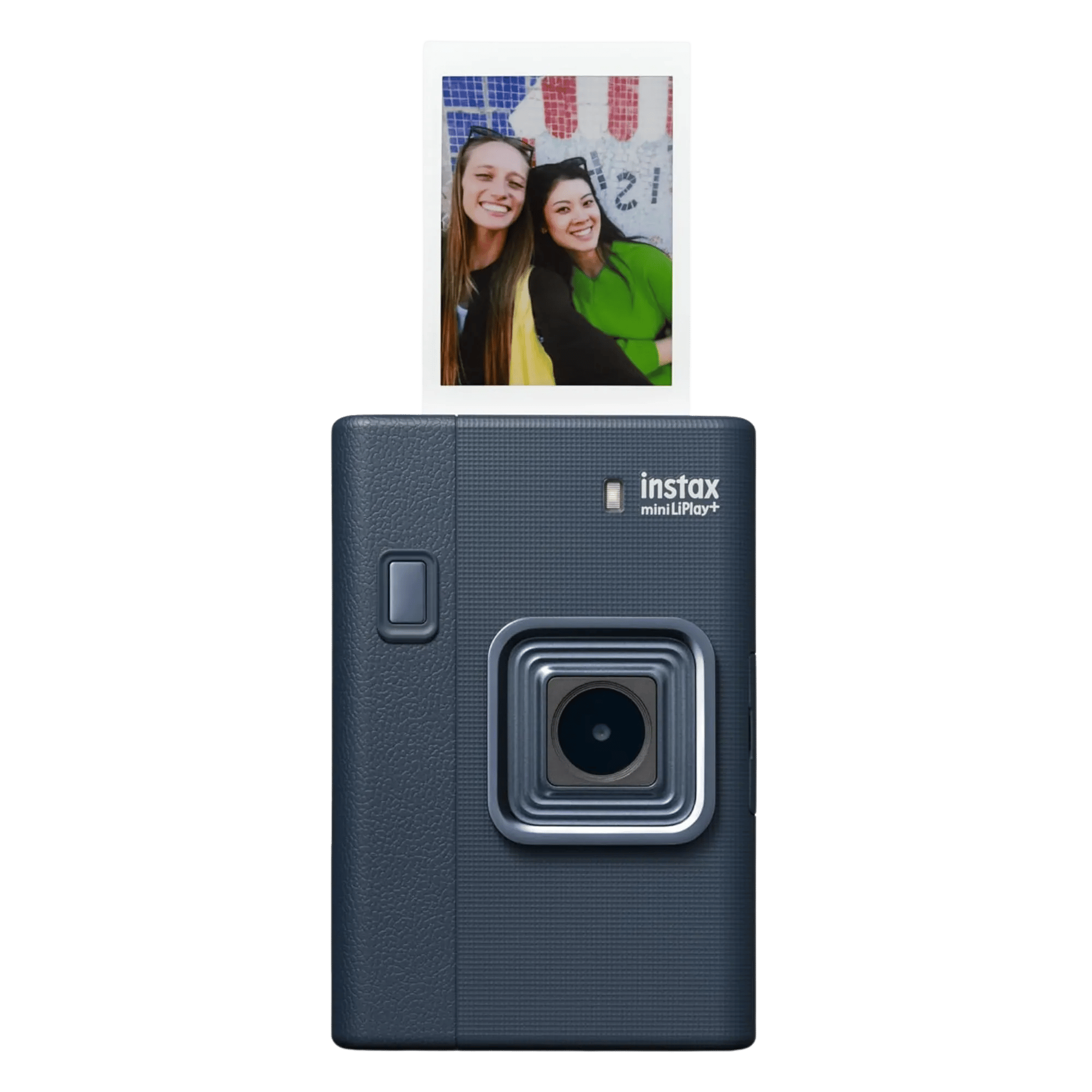 Fujifilm instax mini liplay plus instant camera midnight blue Front View