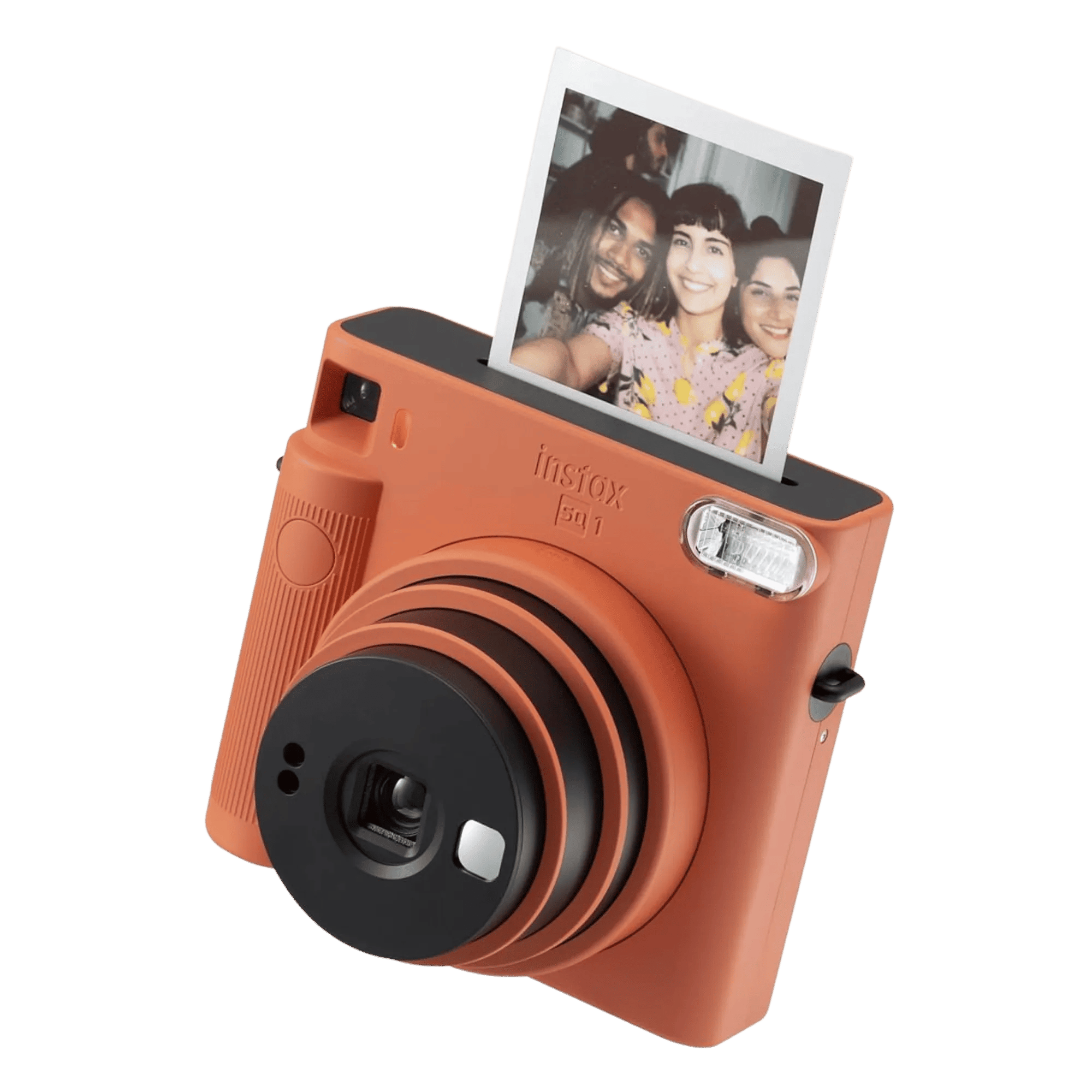 Fujifilm instax square sq1 instant camera terracotta orange Full View