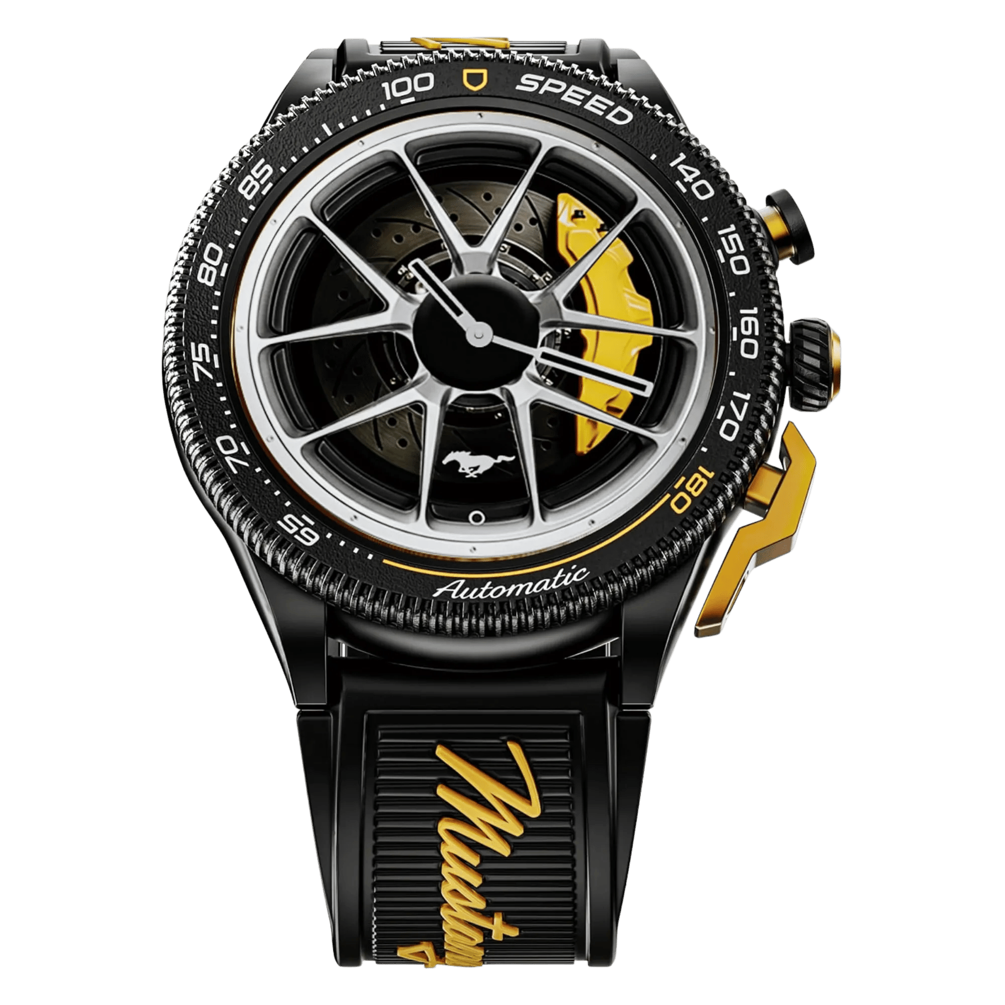 Goboult mustang stallion smartwatch nitro black Front View
