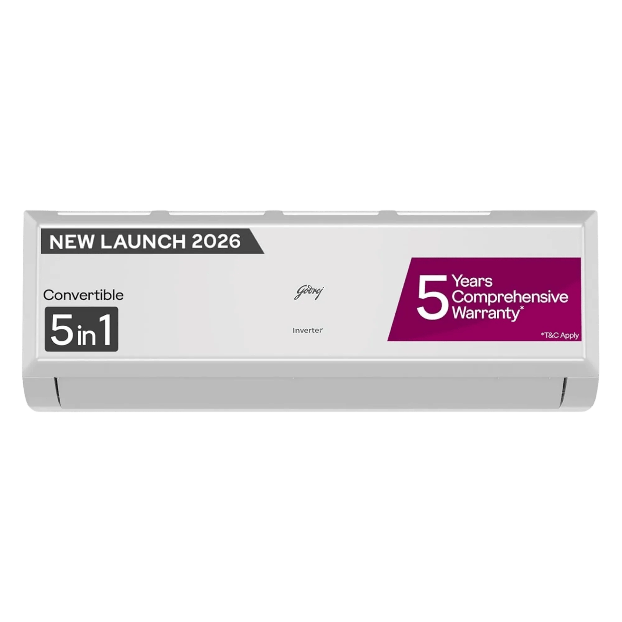 Godrej 1 5 ton 3 star inverter split ac 1 5t tr hic 18q3th wa 2026 1 5 ton 3 star Front View