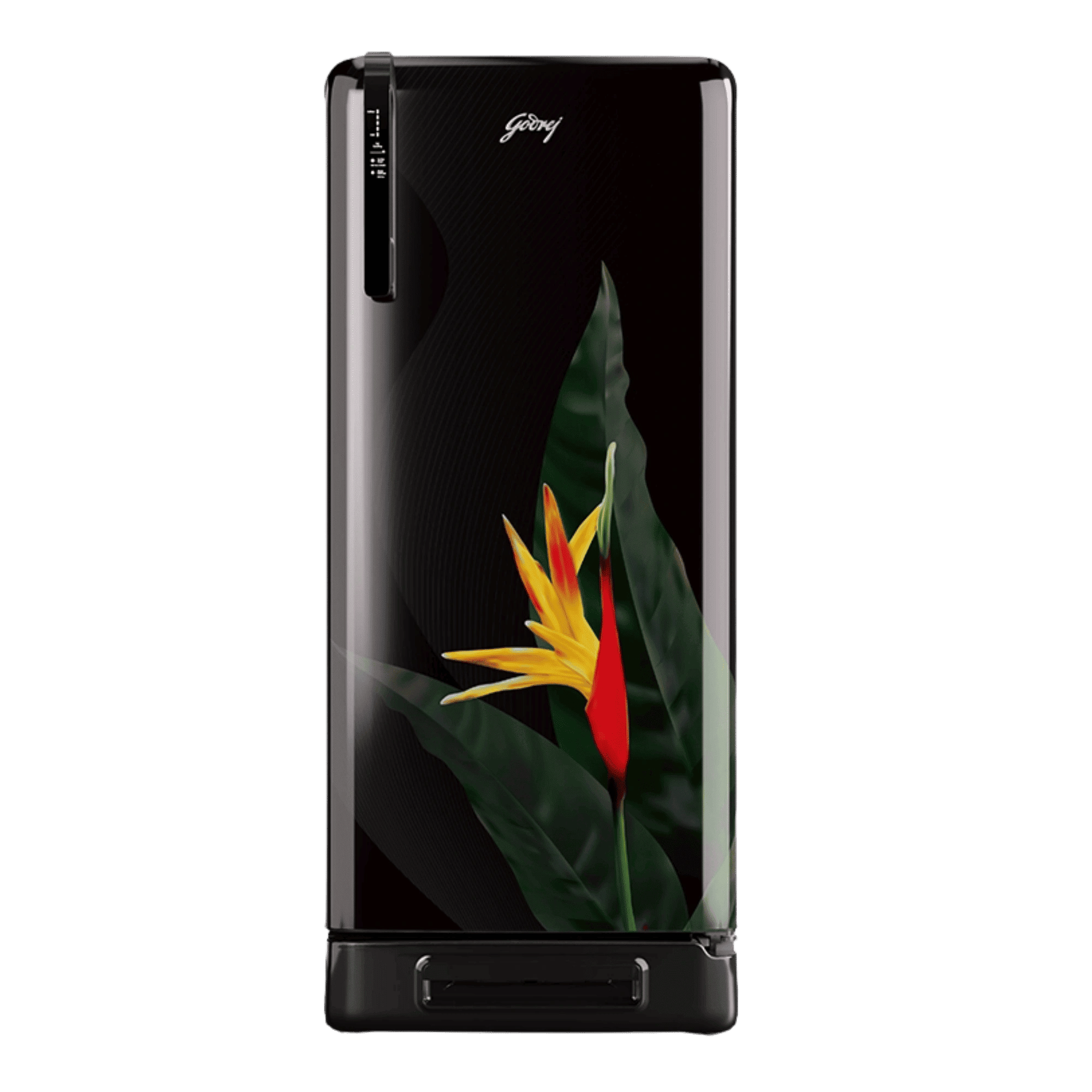 Godrej 194 L Direct Cool Single Door 5 Star Refrigerator RD EIMPRESS 215EN TDIE TR BK Tropical Black front view