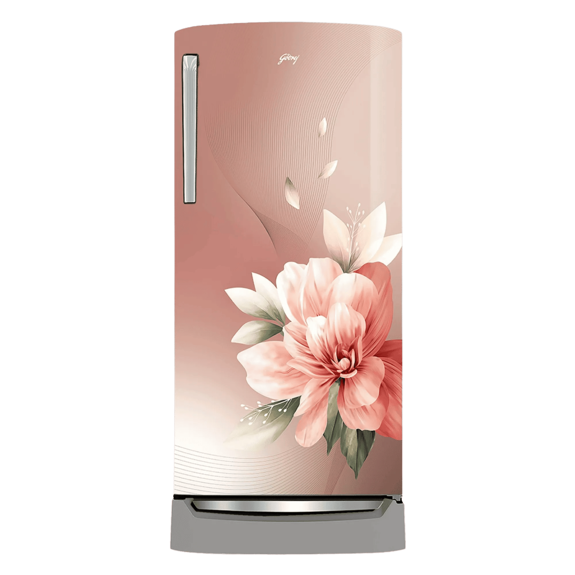 Godrej 194 l direct cool single door 5 star refrigerator rd emarvel 215en tdi rs bm rose bloom Front View