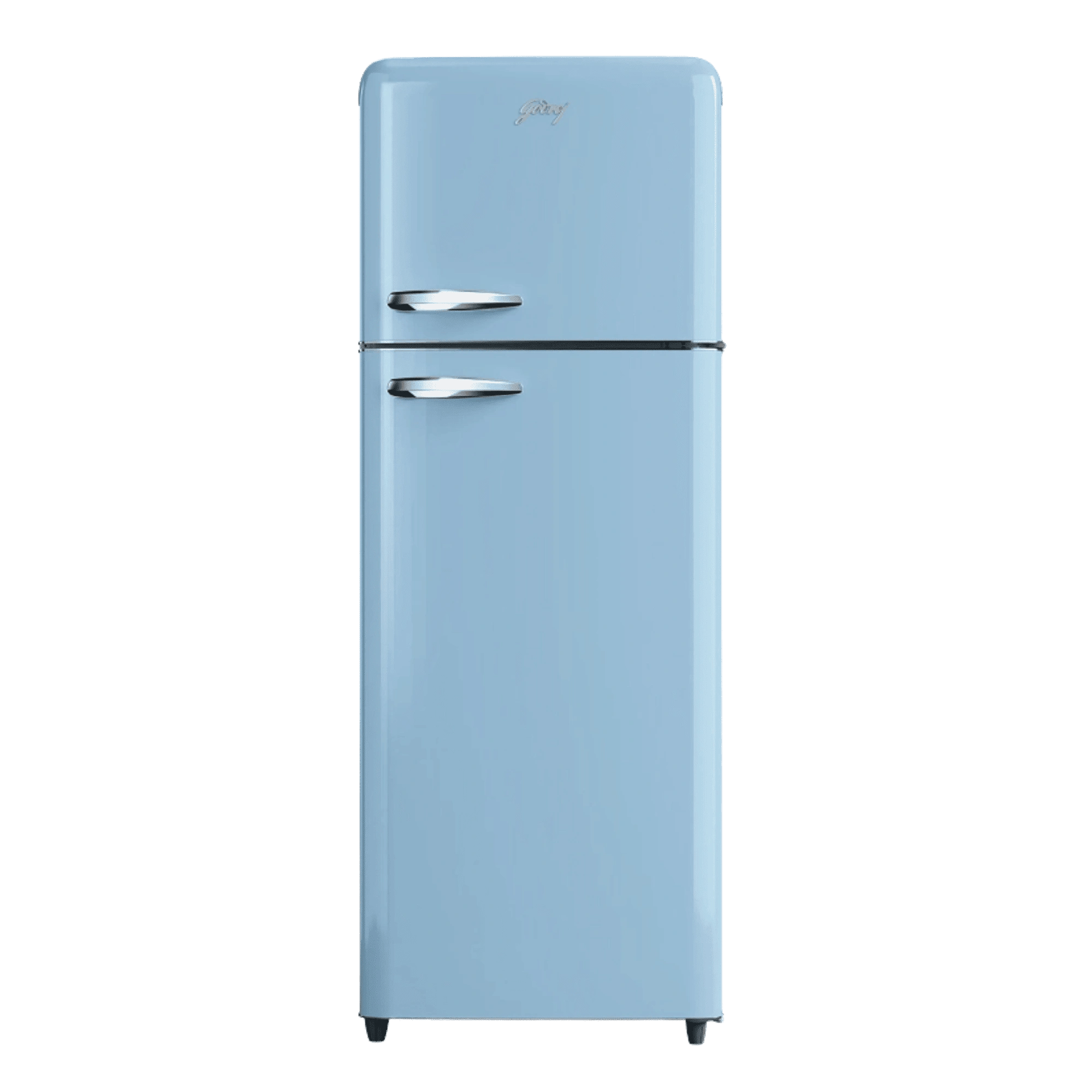 Godrej 308 L Frost Free Double Door 2 Star Refrigerator RT EON INSPIRE 346BN HCIT IC BL Icy Blue front view