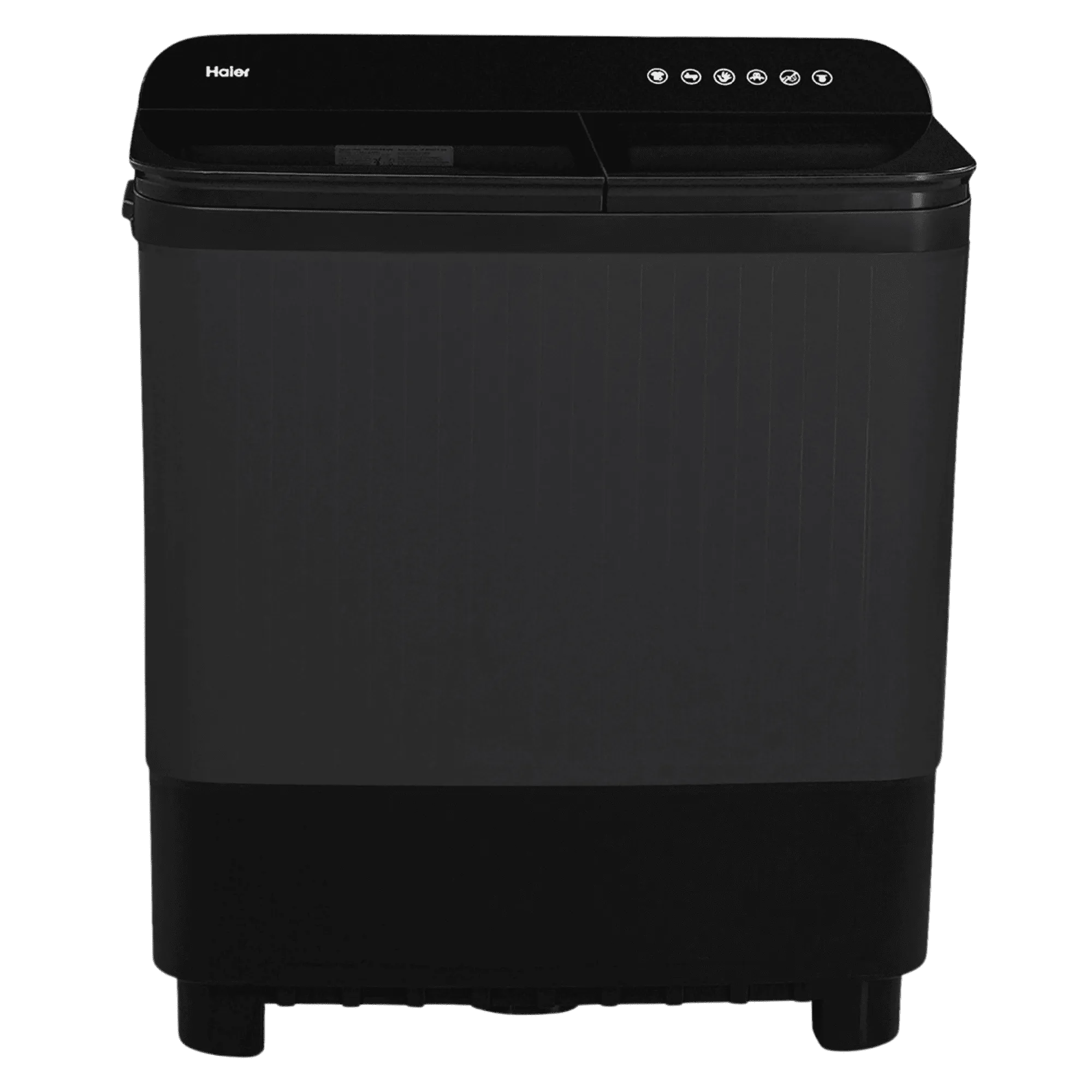 Haier 10 0kg semi automatic top load washing machine htw100 178bkn1 grey Front View