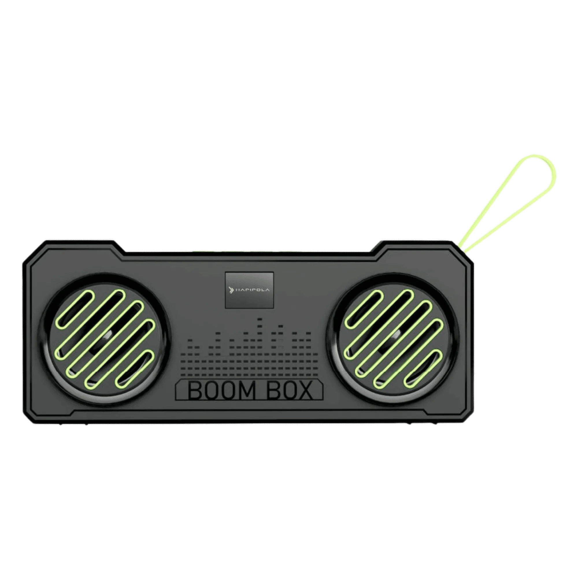 Hapipola boombox 24w bluetooth speaker black Front View