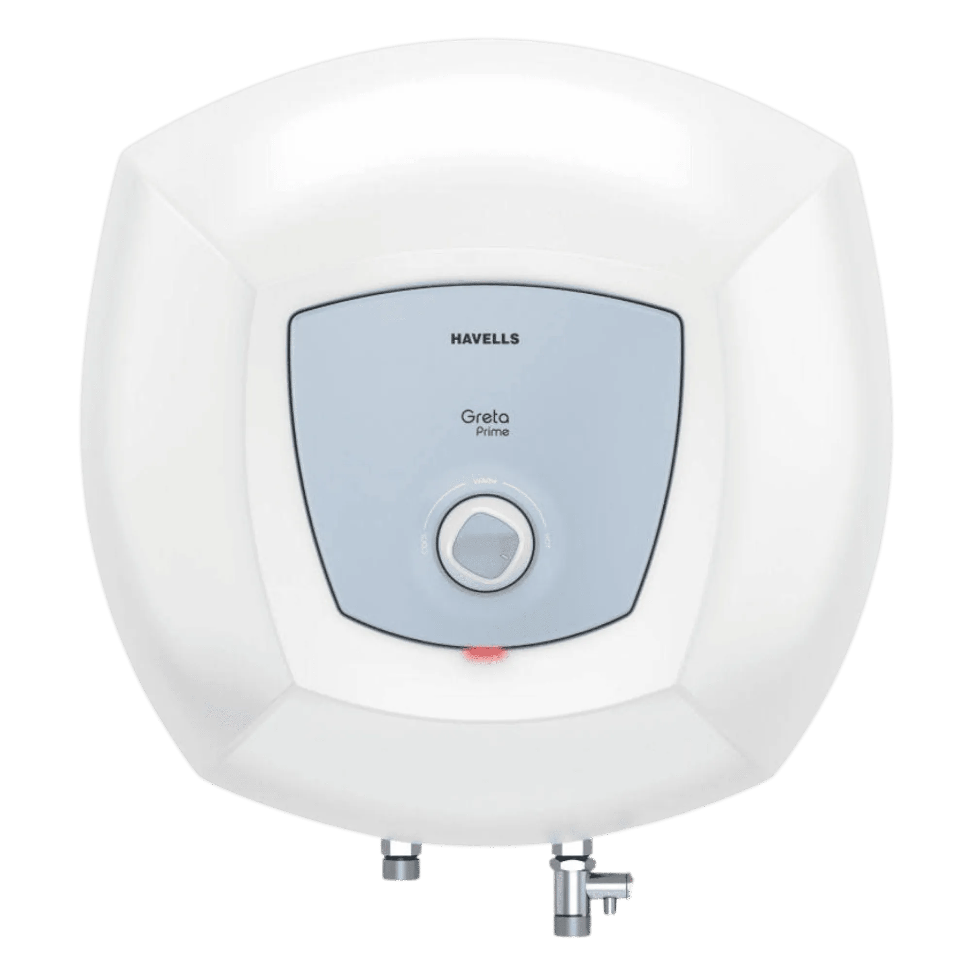 Havells Greta Prime Storage Water Heater Geyser 15L White Blue Front View