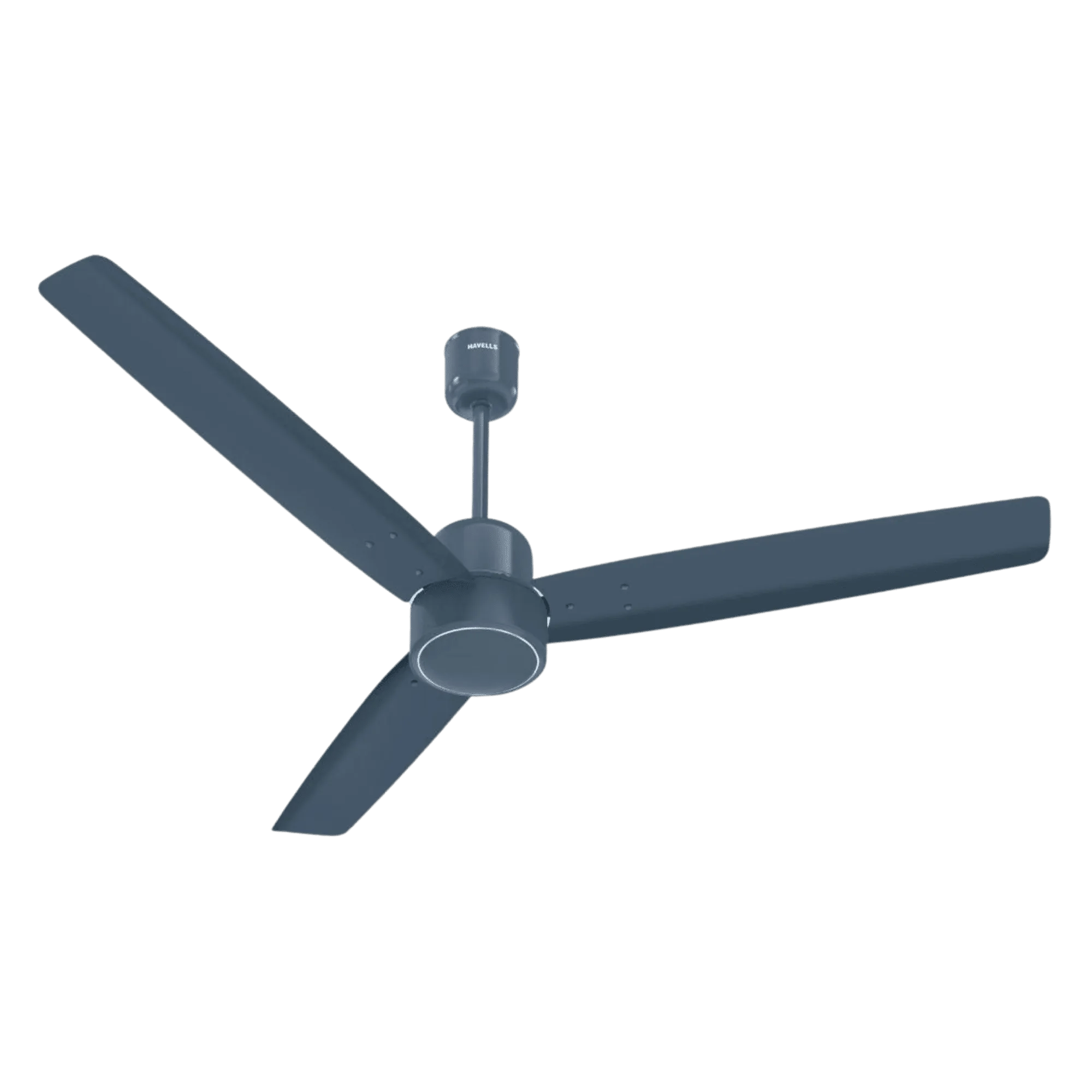 Havells epic bldc motor with remote 1200 mm ceiling fan denim blue Front View