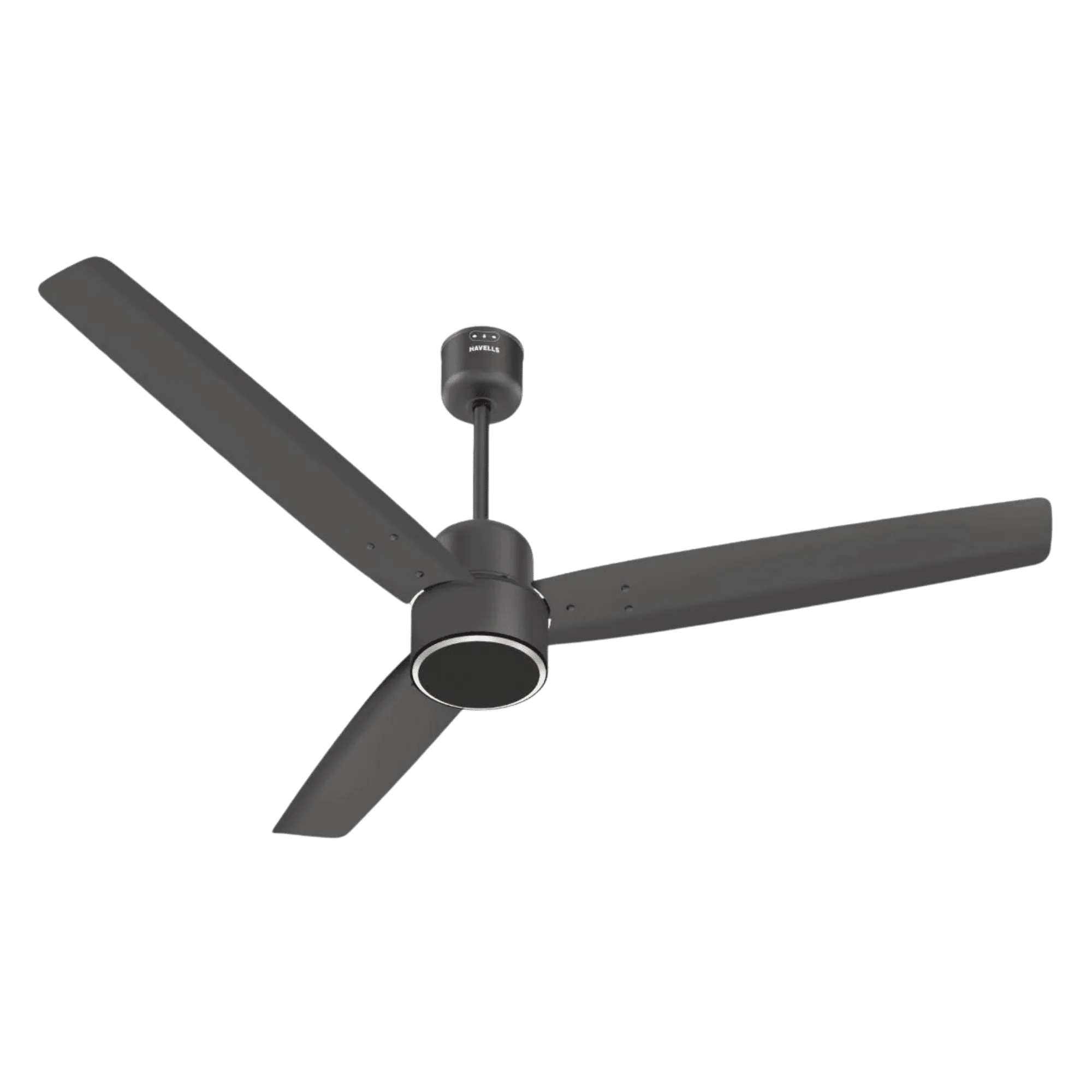 Havells epic voice bldc motor with remote 1200mm ceiling fan smoke brown Front View