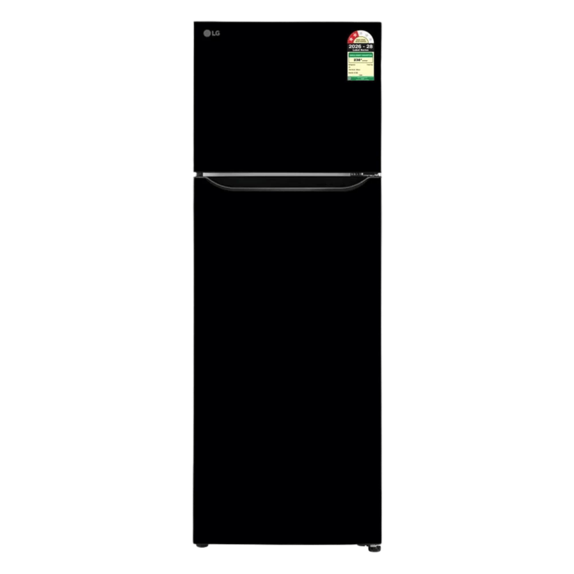 LG 288 l frost free double door 2 star refrigerator glt2926pdes aeszebn ebony sheen Front View