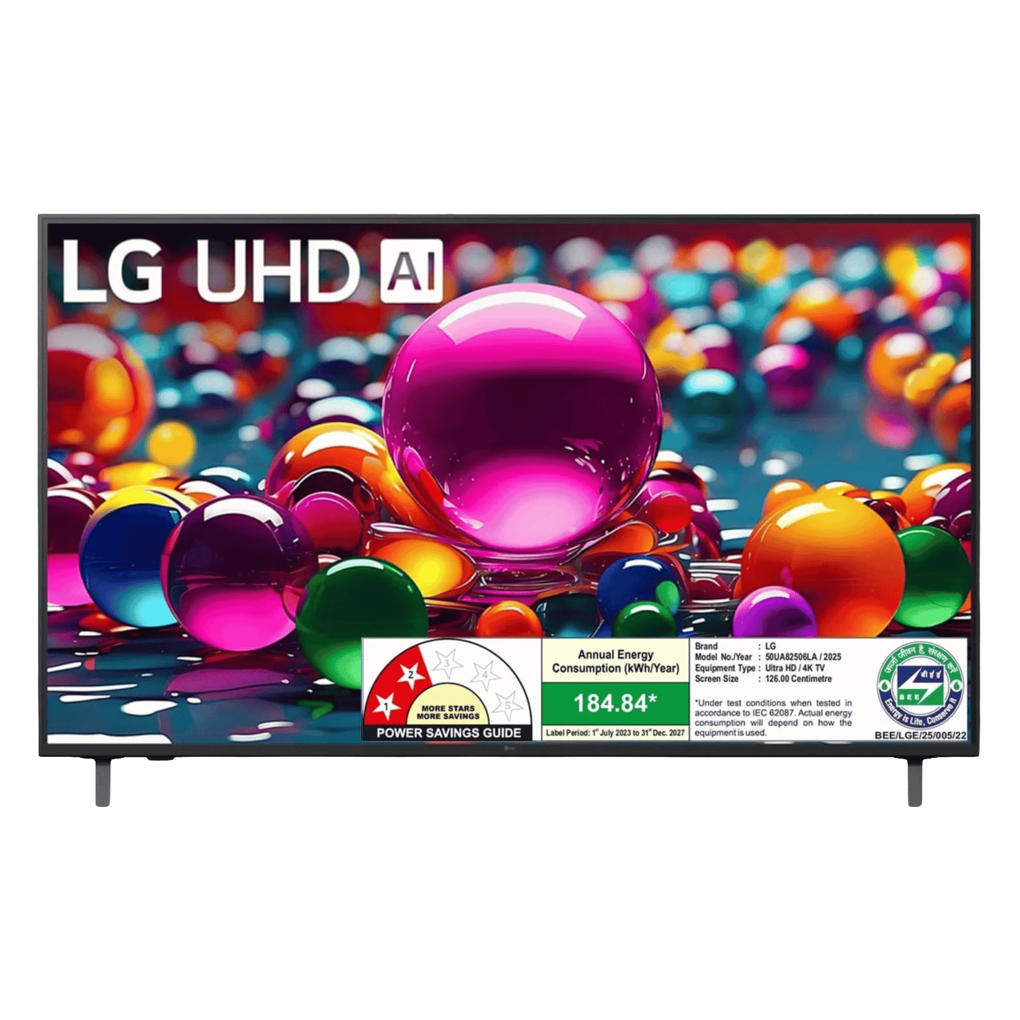LG 4k ultra hd smart led tv 50ua82506la 50 inch Front View