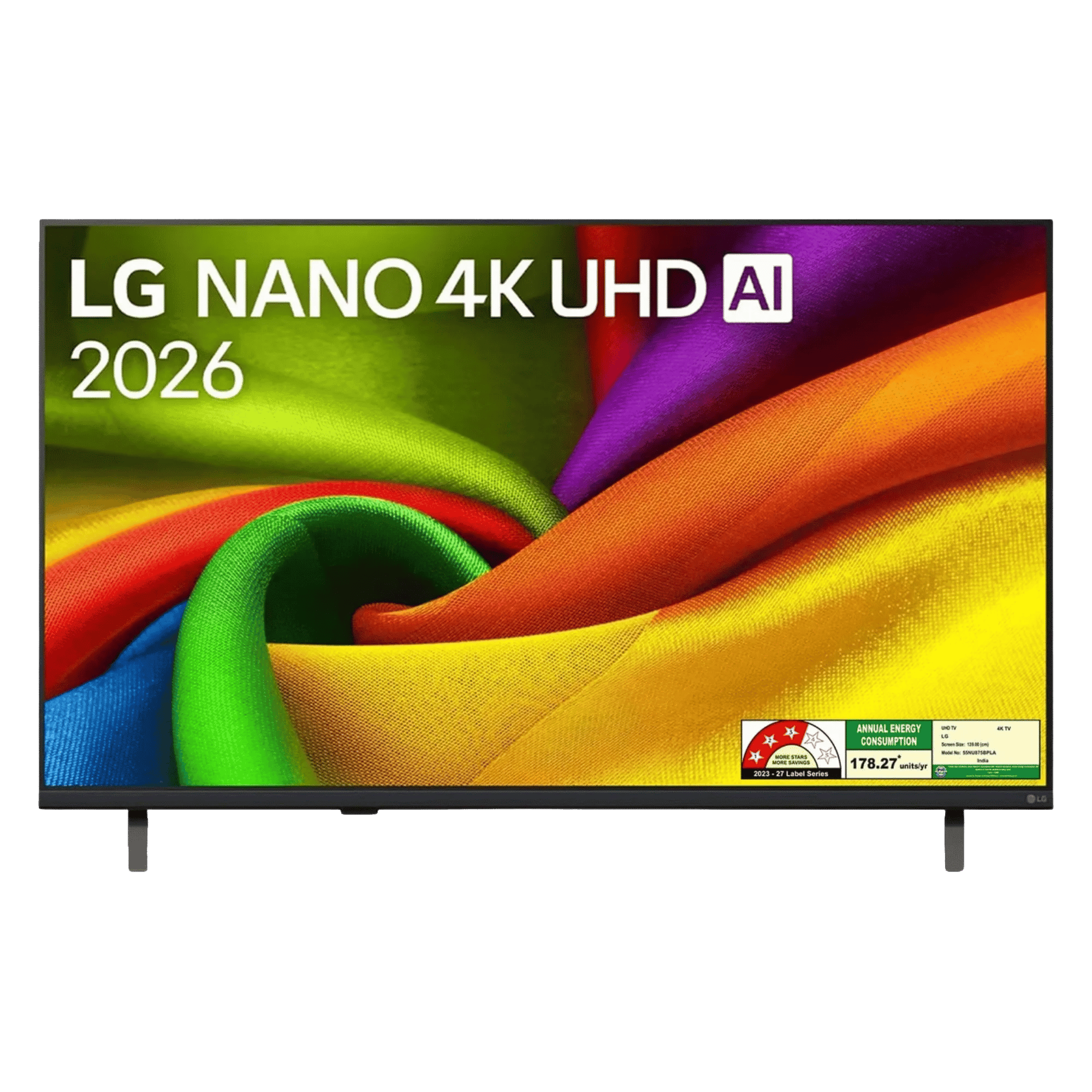 LG nano 4k ultra hd smart led tv 2026 nu875 43nu875bpla 43 inch Front View