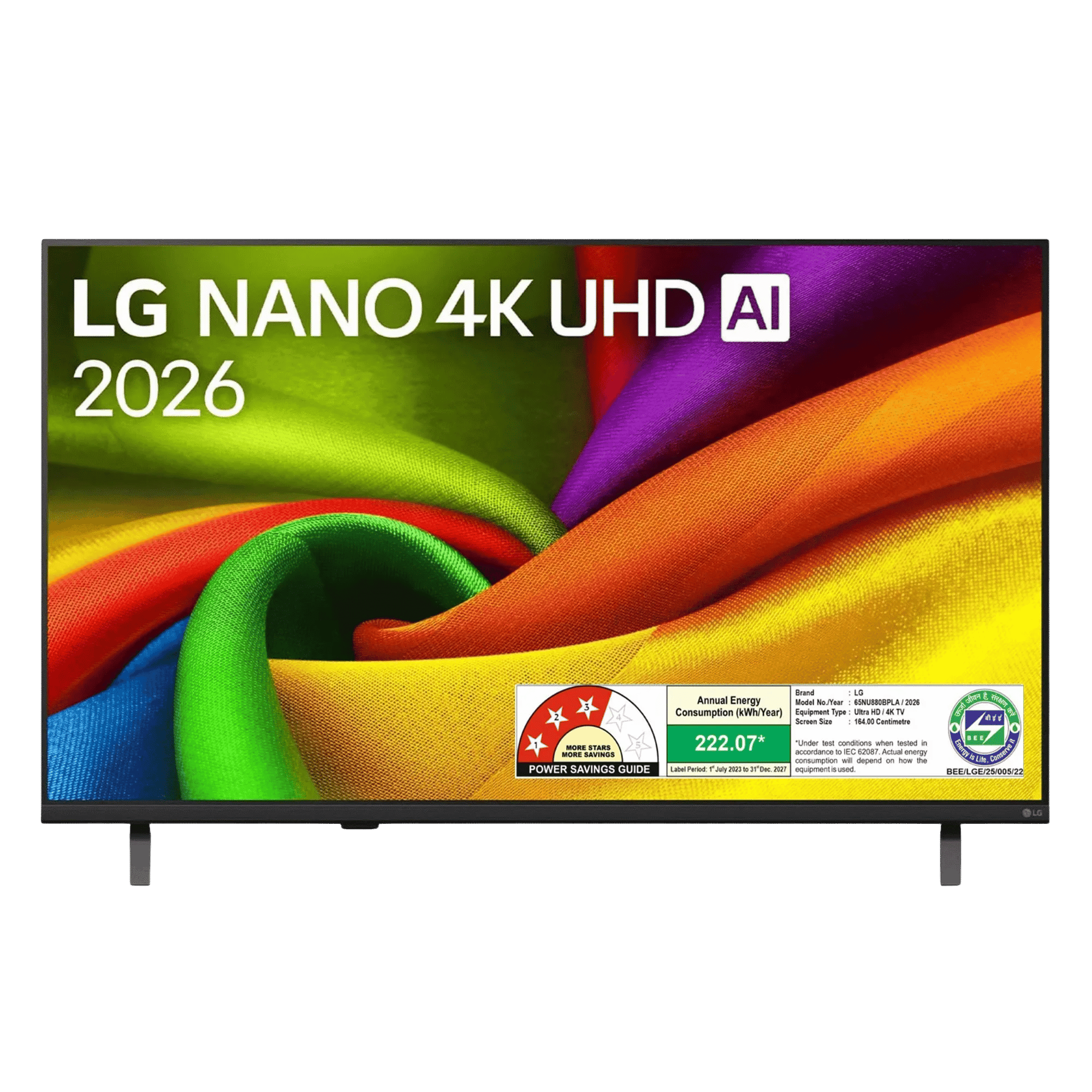 LG nanocell 4k ultra hd smart led tv 2026 65nu880bpla 65 inch Front View Image