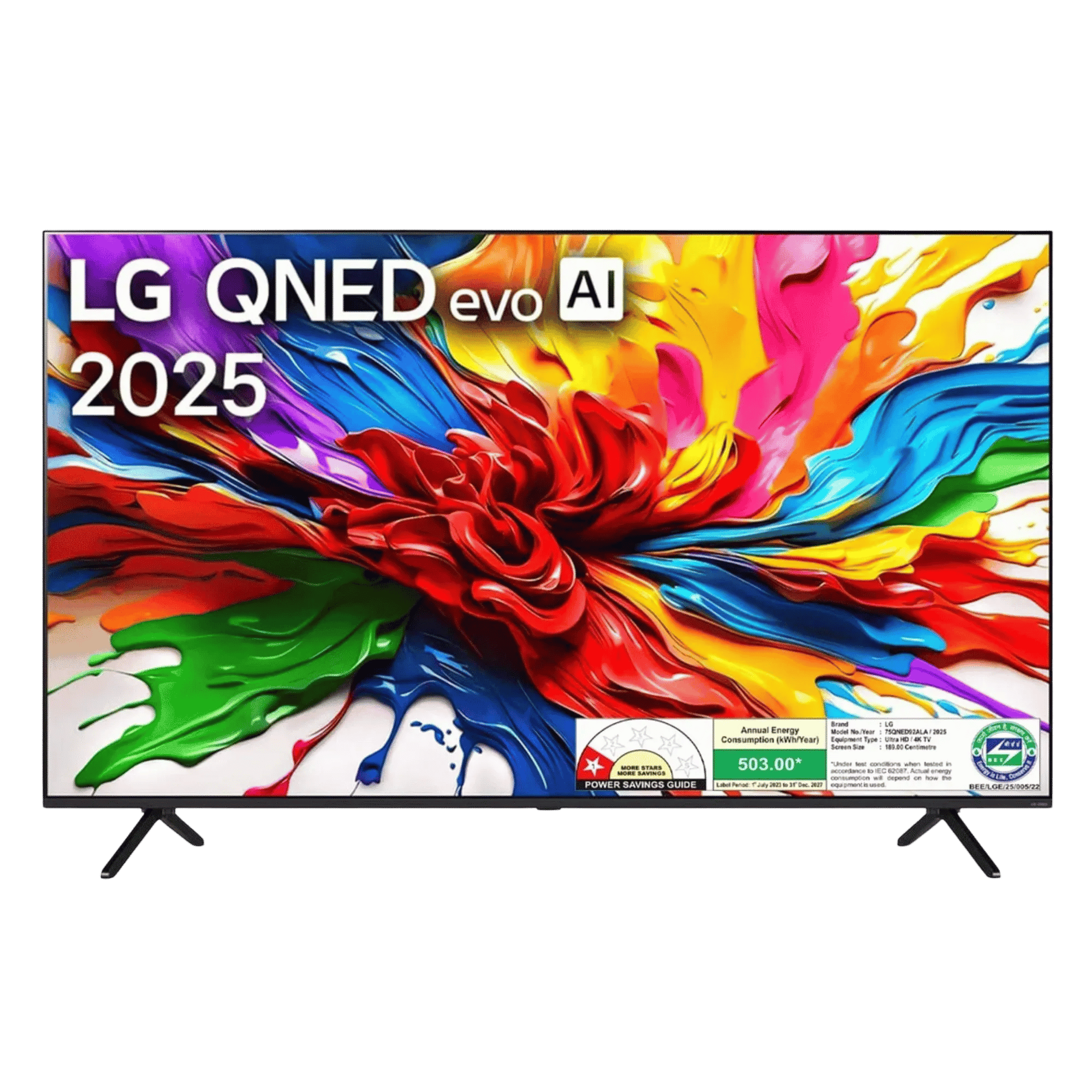 LG qned ai 4k ultra hd miniled smart tv 75qned92ala 75 inch Front View