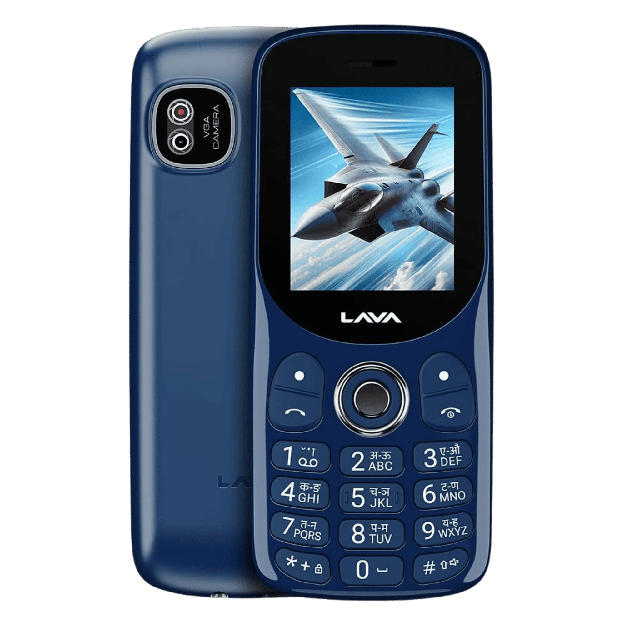 Lava a1 tejas blue Front Back View
