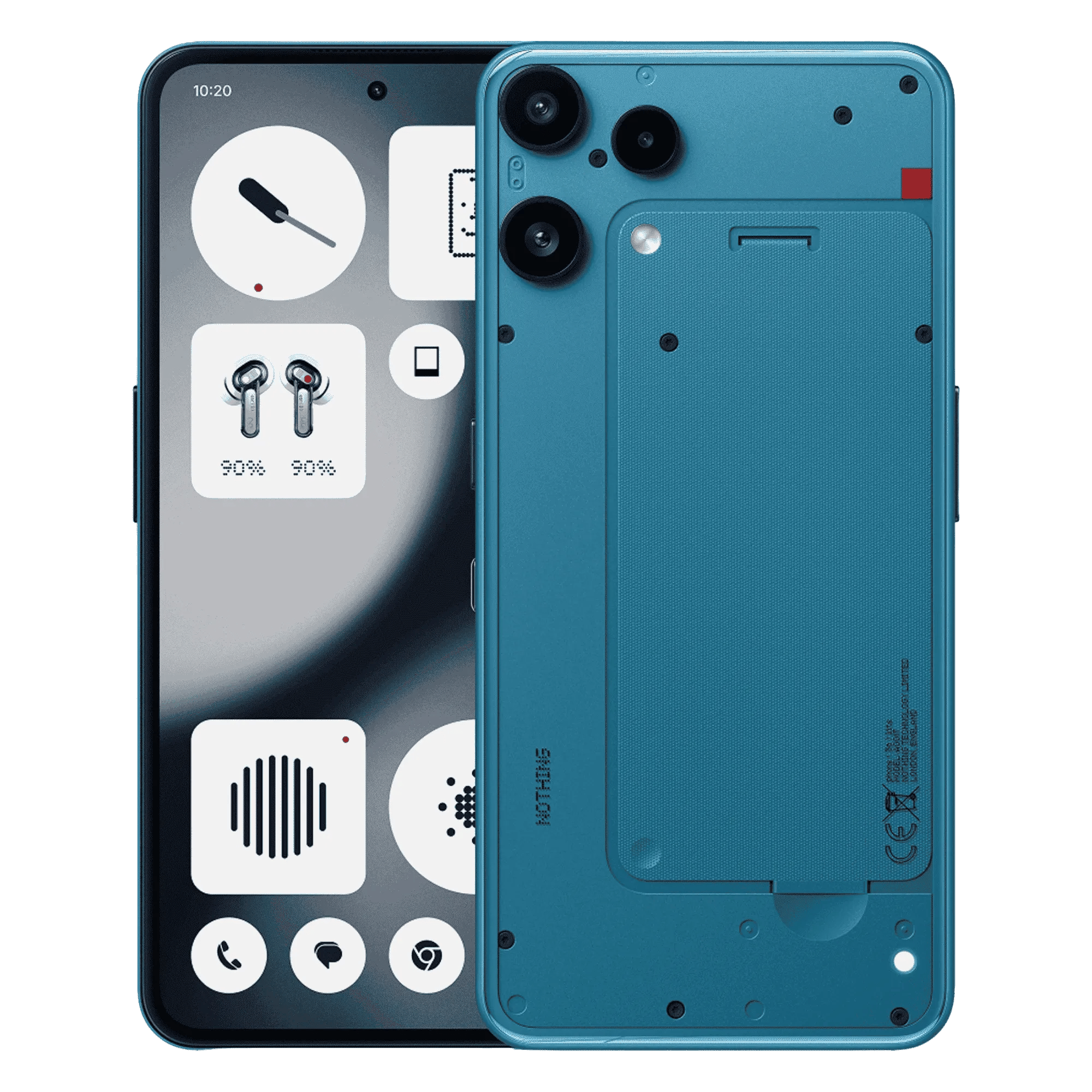 Nothing phone 3a lite 5g blue 8gb 128gb Front Back View