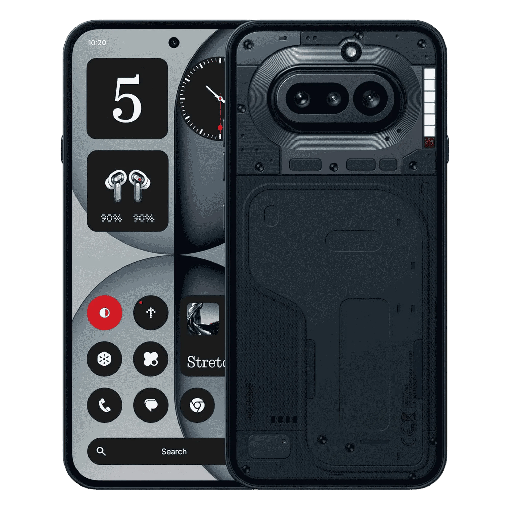 Nothing phone 4a 5g black 12gb 256gb Front Back View