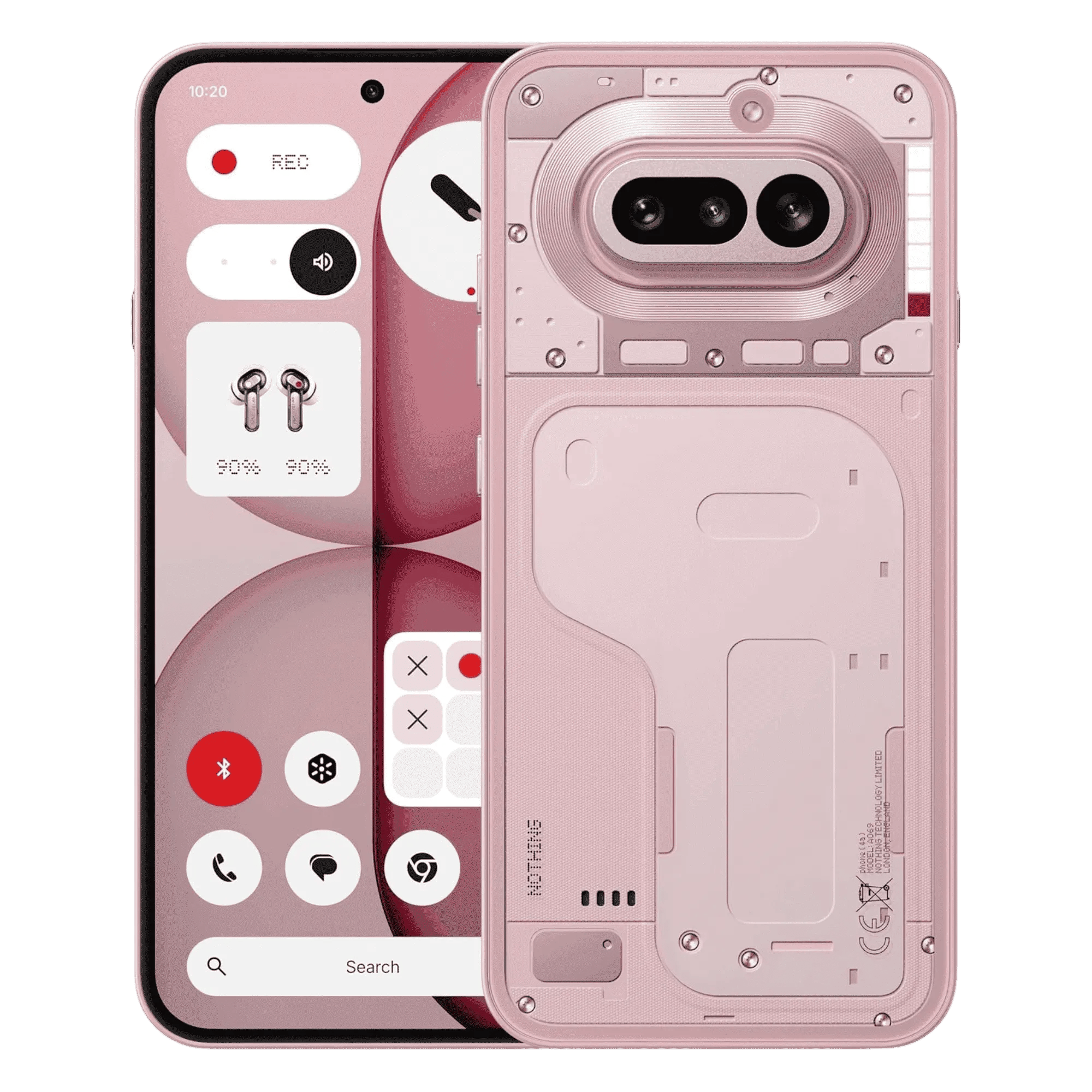 Nothing phone 4a 5g pink 12gb 256gb Front Back View