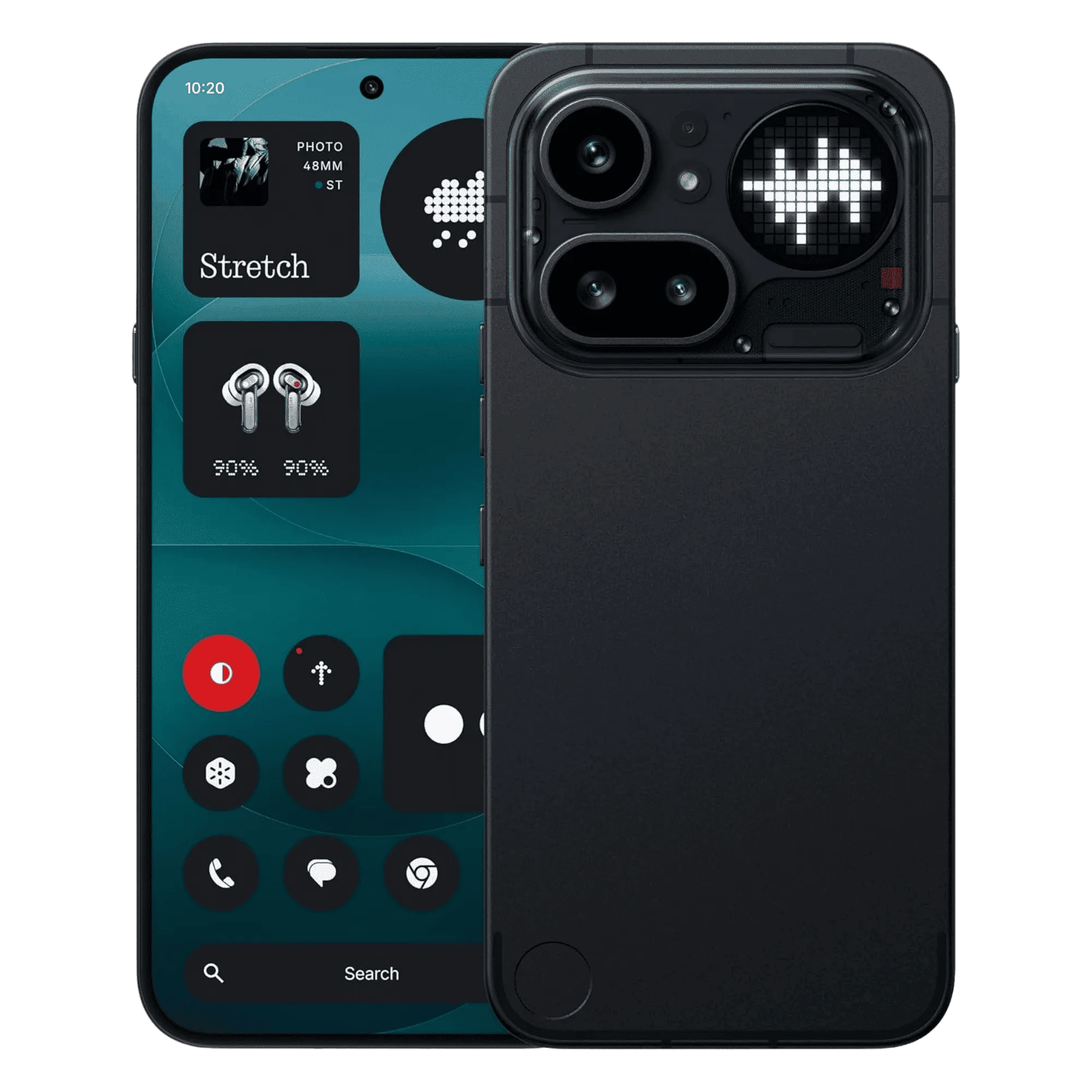 Nothing phone 4a pro 5g black 8gb 128gb Front Back View