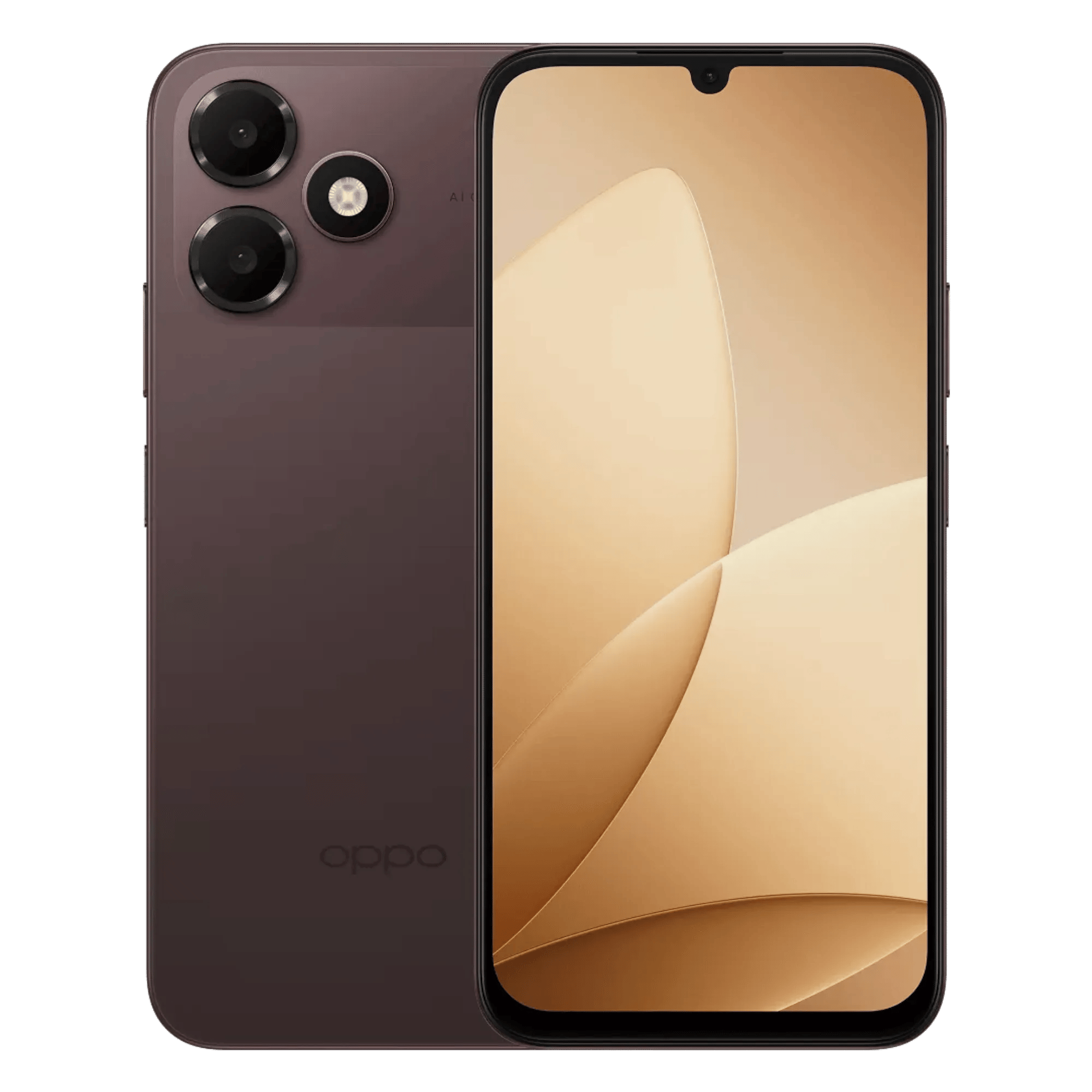 Oppo a6c 5g stone brown 4gb 64gb Front Back View