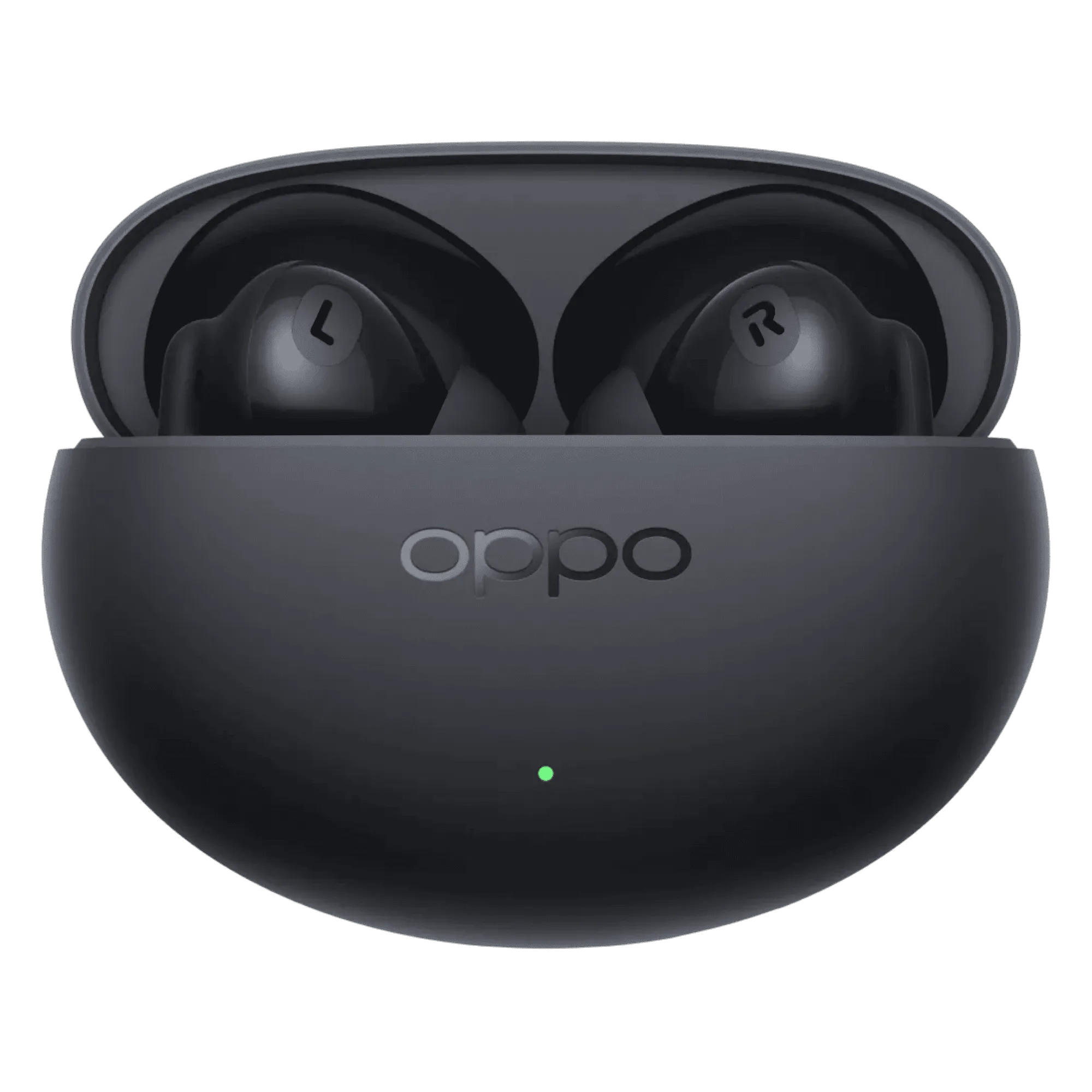 Oppo enco buds3 pro plus true wireless earbuds midnight black Front Back View