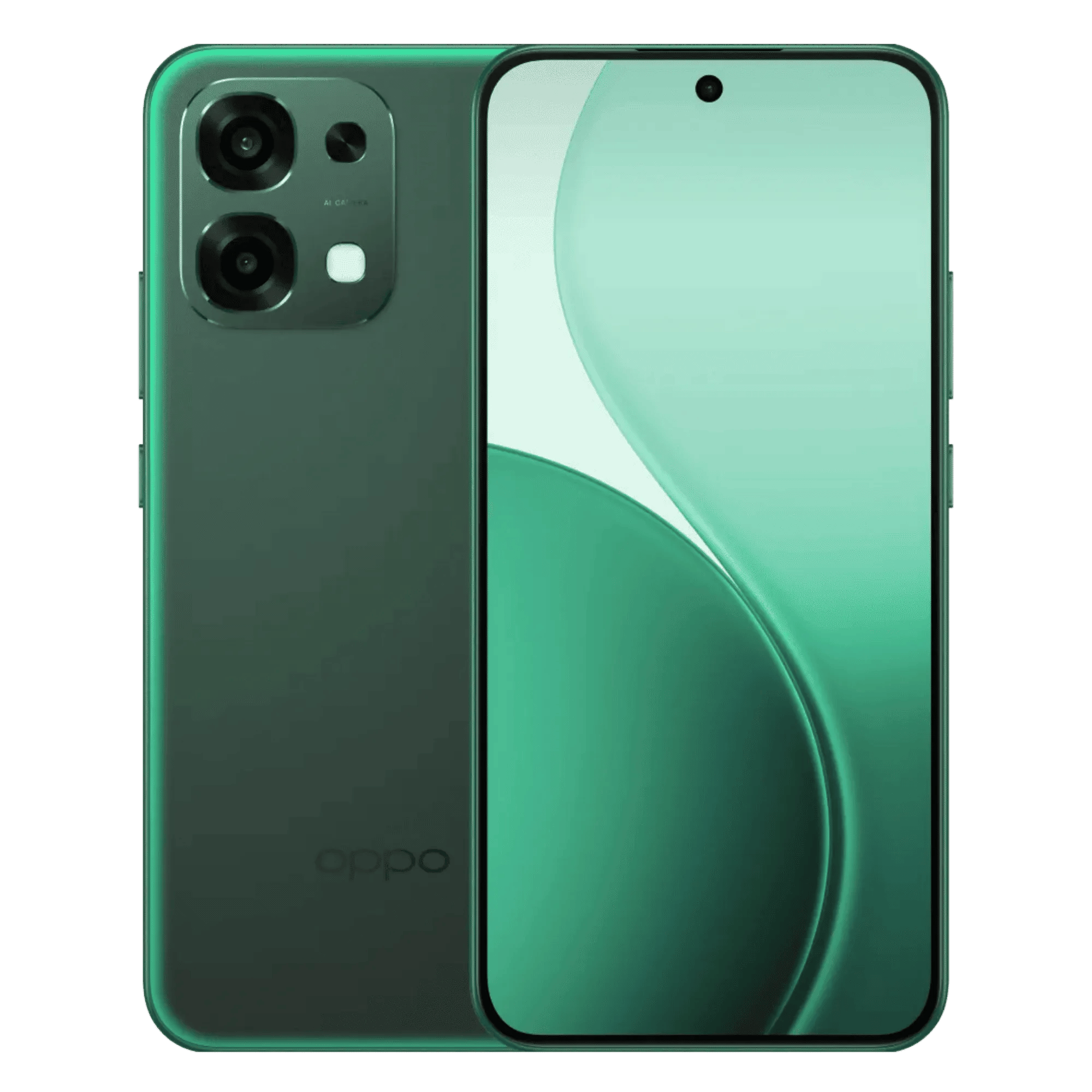 Oppo f33 5g forest green 8gb 256gb Front Back View