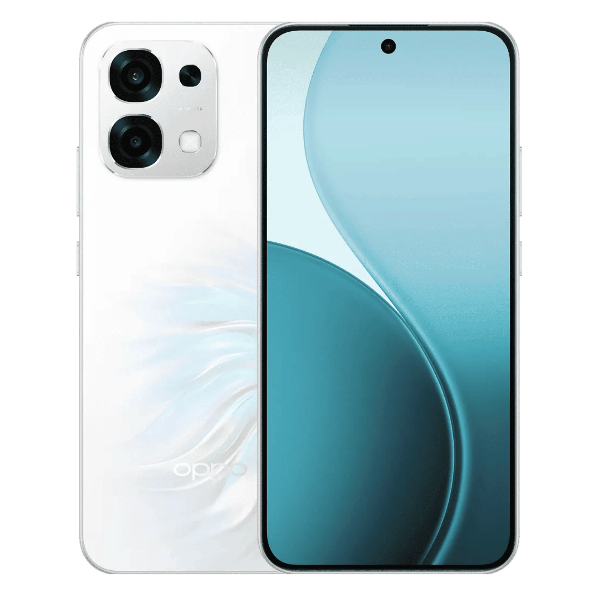 Oppo f33 5g pearl white 8gb 128gb Front Back View