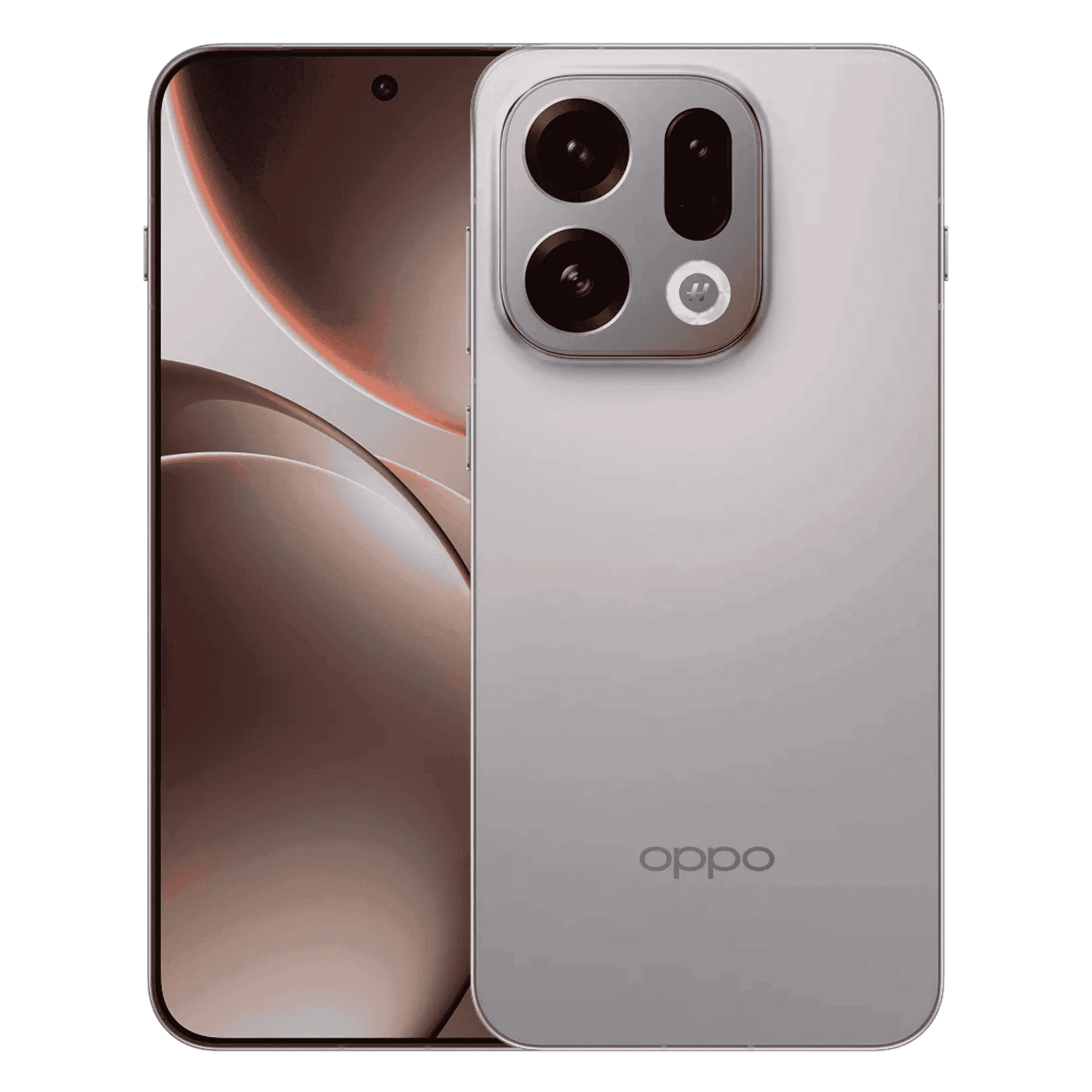 Oppo find x9 5g titanium grey 16gb 512gb Front Back View Model