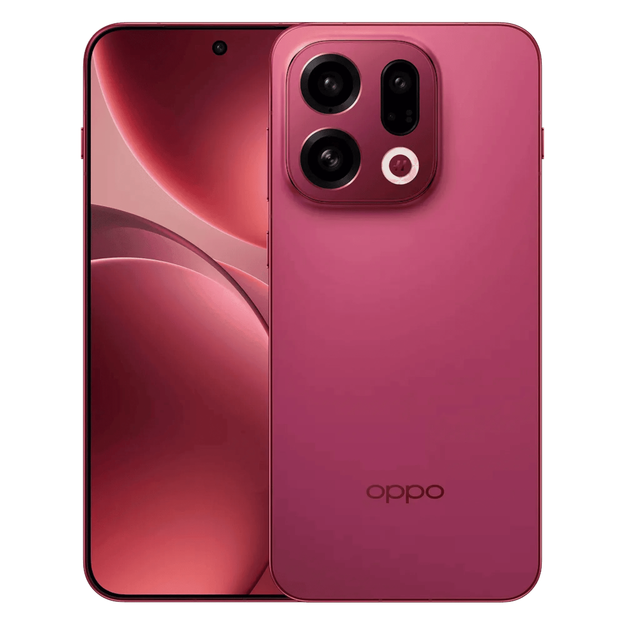 Oppo find x9 5g velvet red 12gb 256gb Front Back View